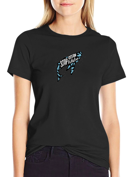 Stop Ocean Pollution Whale T-Shirt