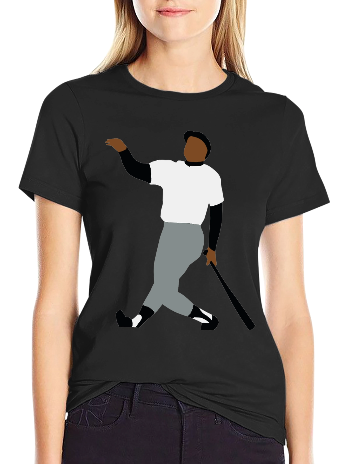 Retro Baseball Player Graphic Tee