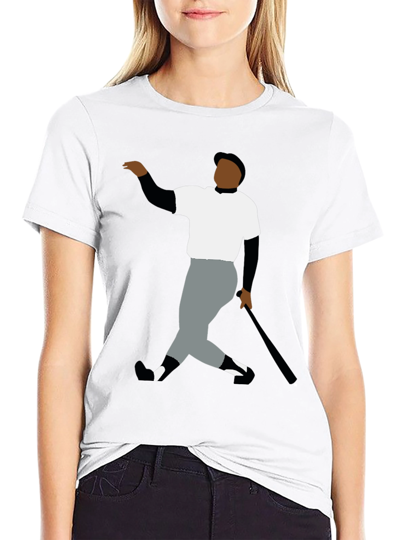 Retro Baseball Player Graphic Tee