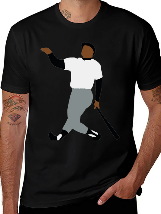 Retro Baseball Player Graphic Tee