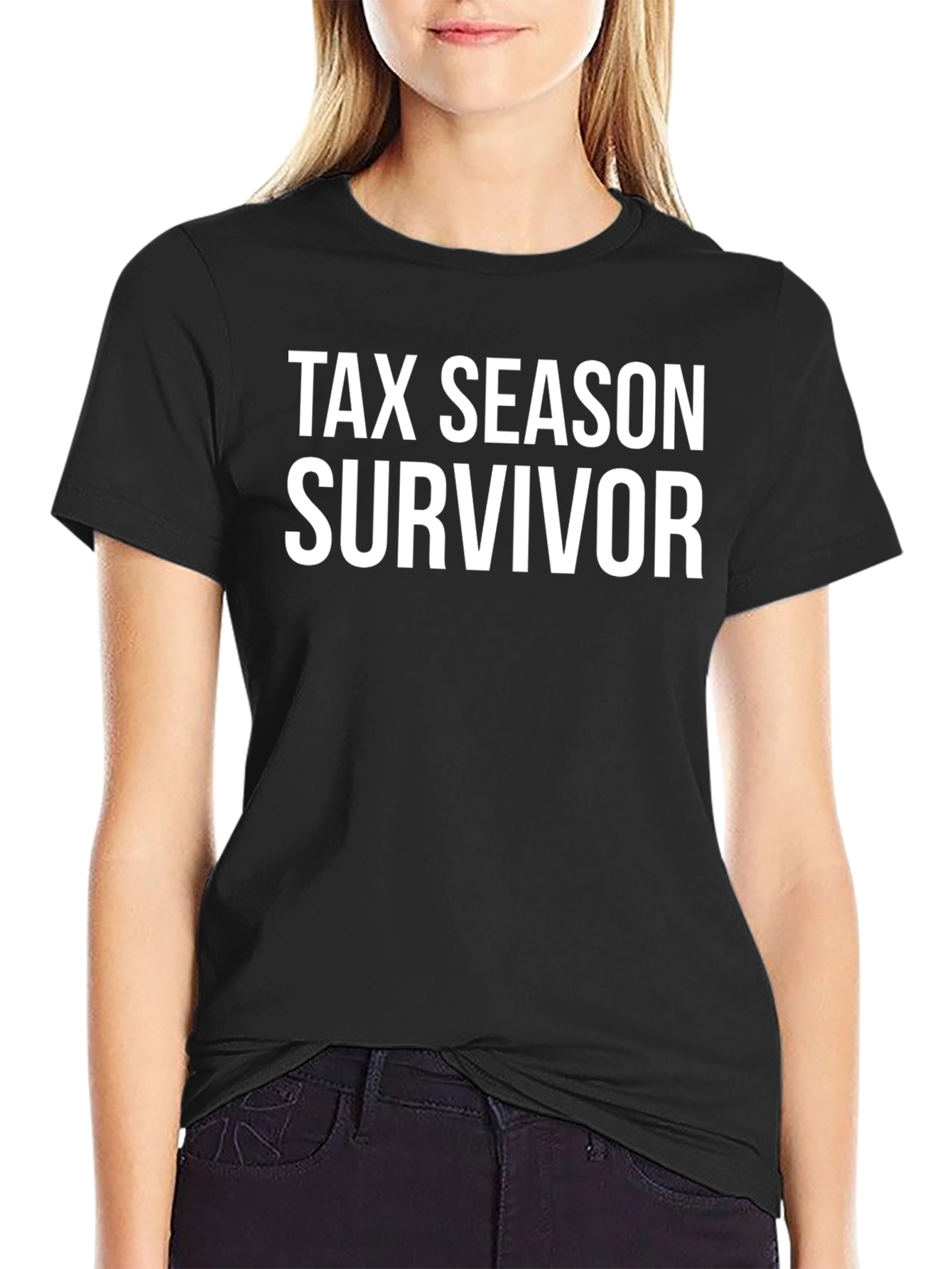 Tax Season Survivor Crew Neck Tee