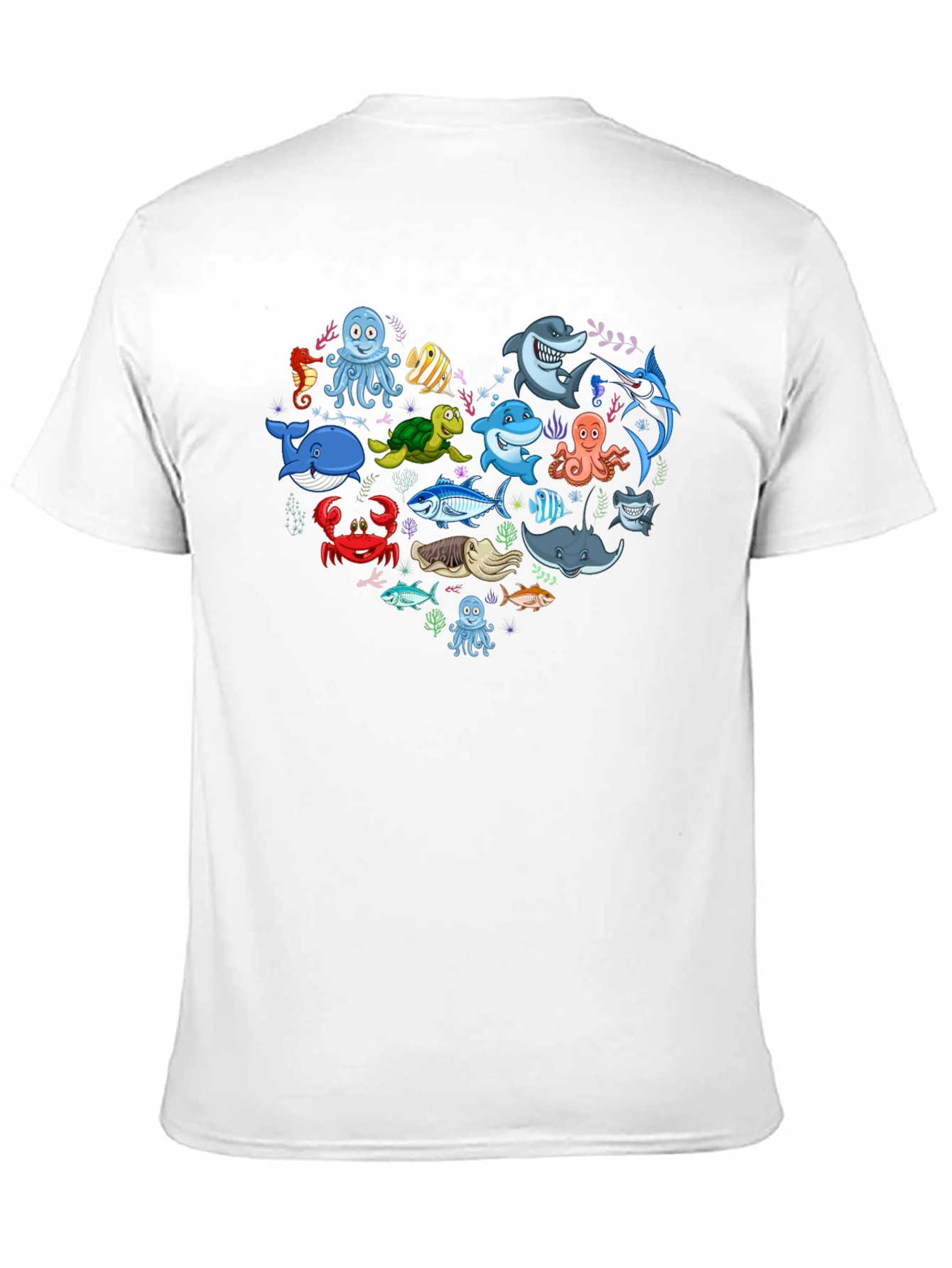 Ocean Animal Heart Graphic Tee
