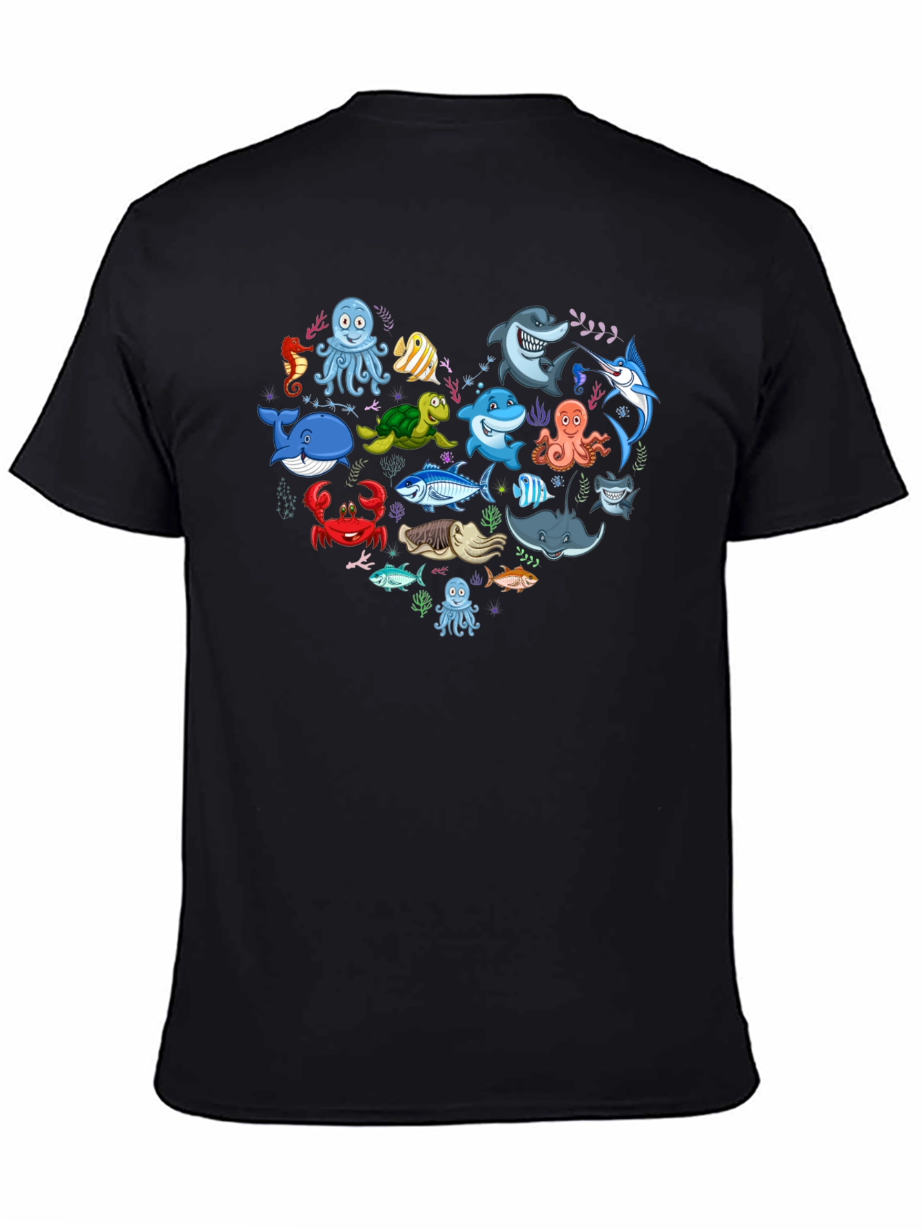 Ocean Animal Heart Graphic Tee