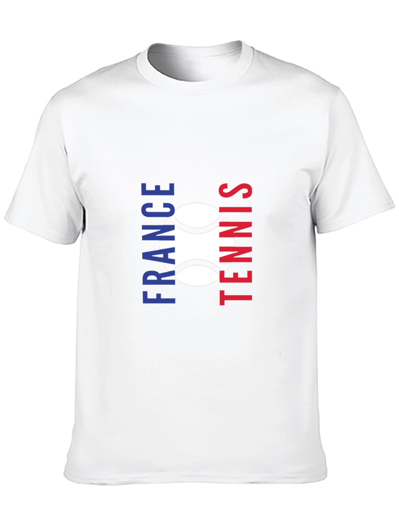 France Tennis Graphic Tee - Black Cotton Shirt