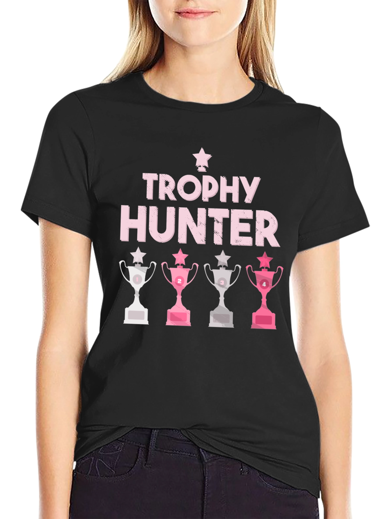 Trophy Hunter Graphic Tee - Funny Slogan T-Shirt