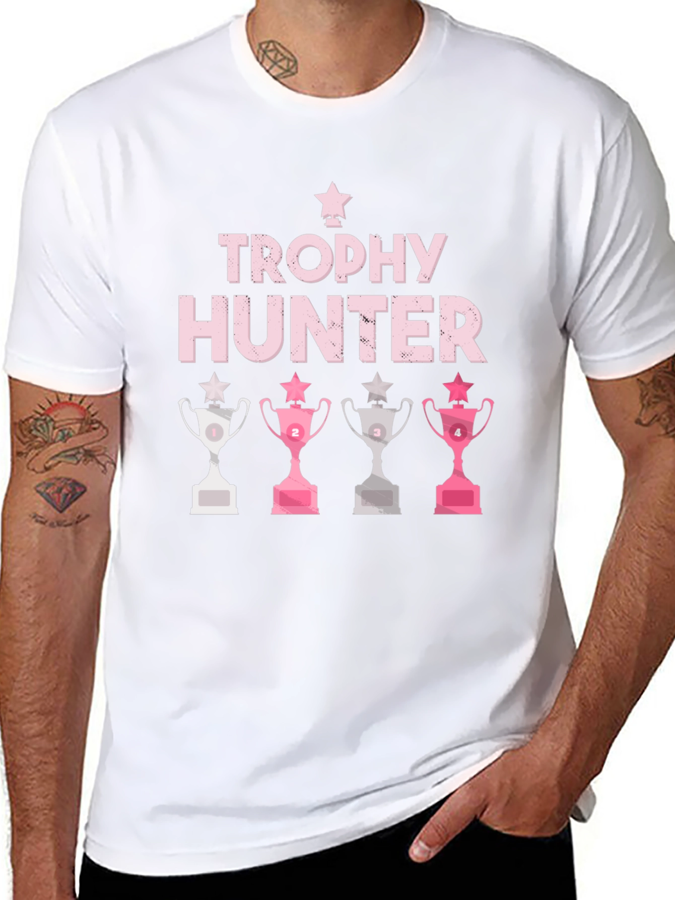 Trophy Hunter Graphic Tee - Funny Slogan T-Shirt