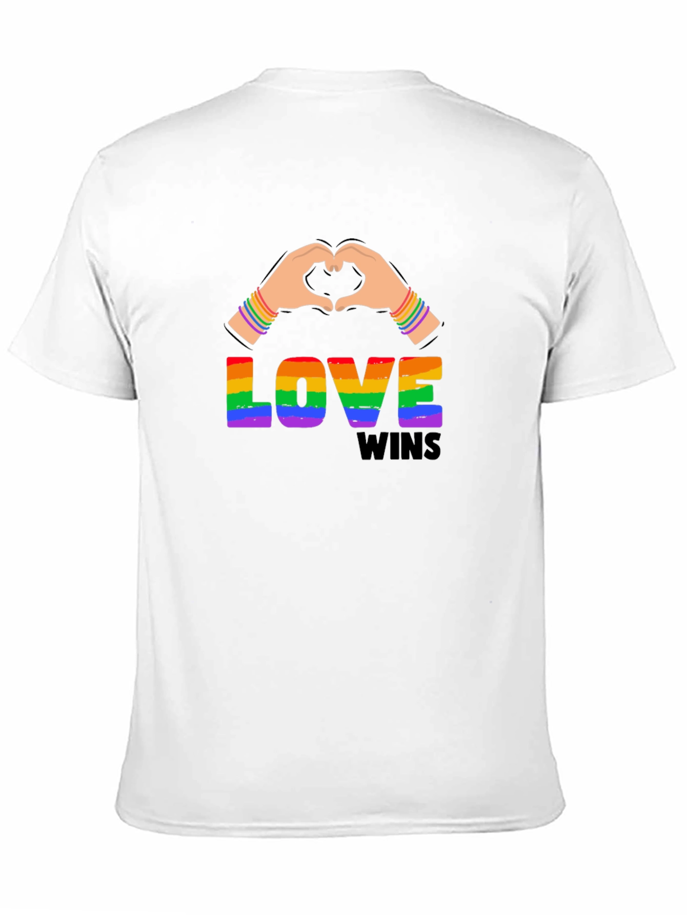 Love Wins Rainbow Graphic Tee