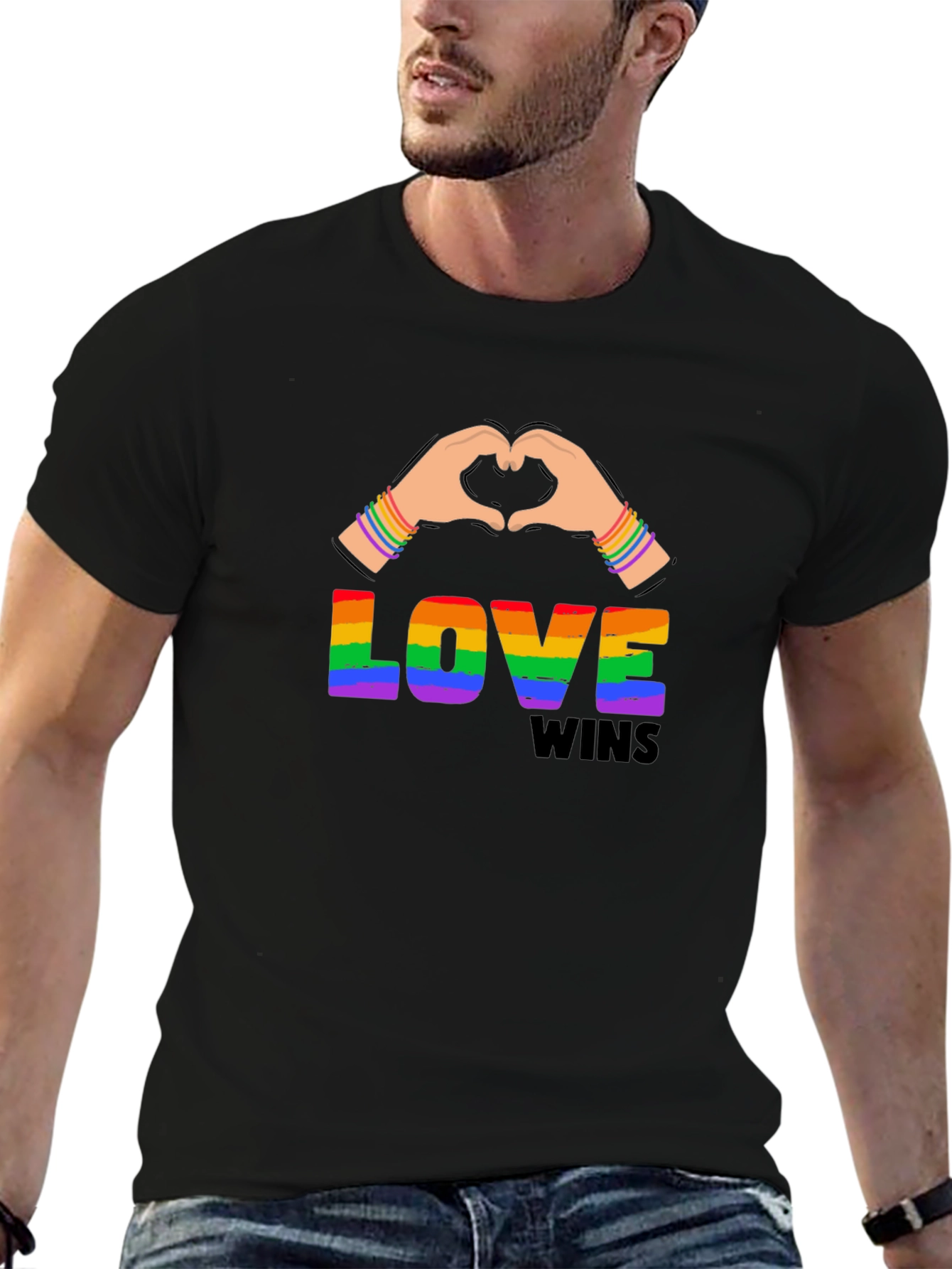 Love Wins Rainbow Graphic Tee