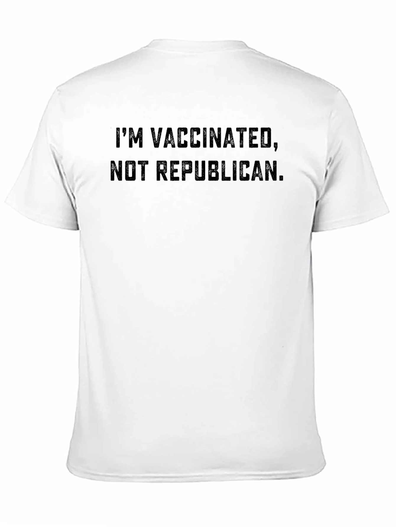 Vaccinated Not Republican Black T-Shirt