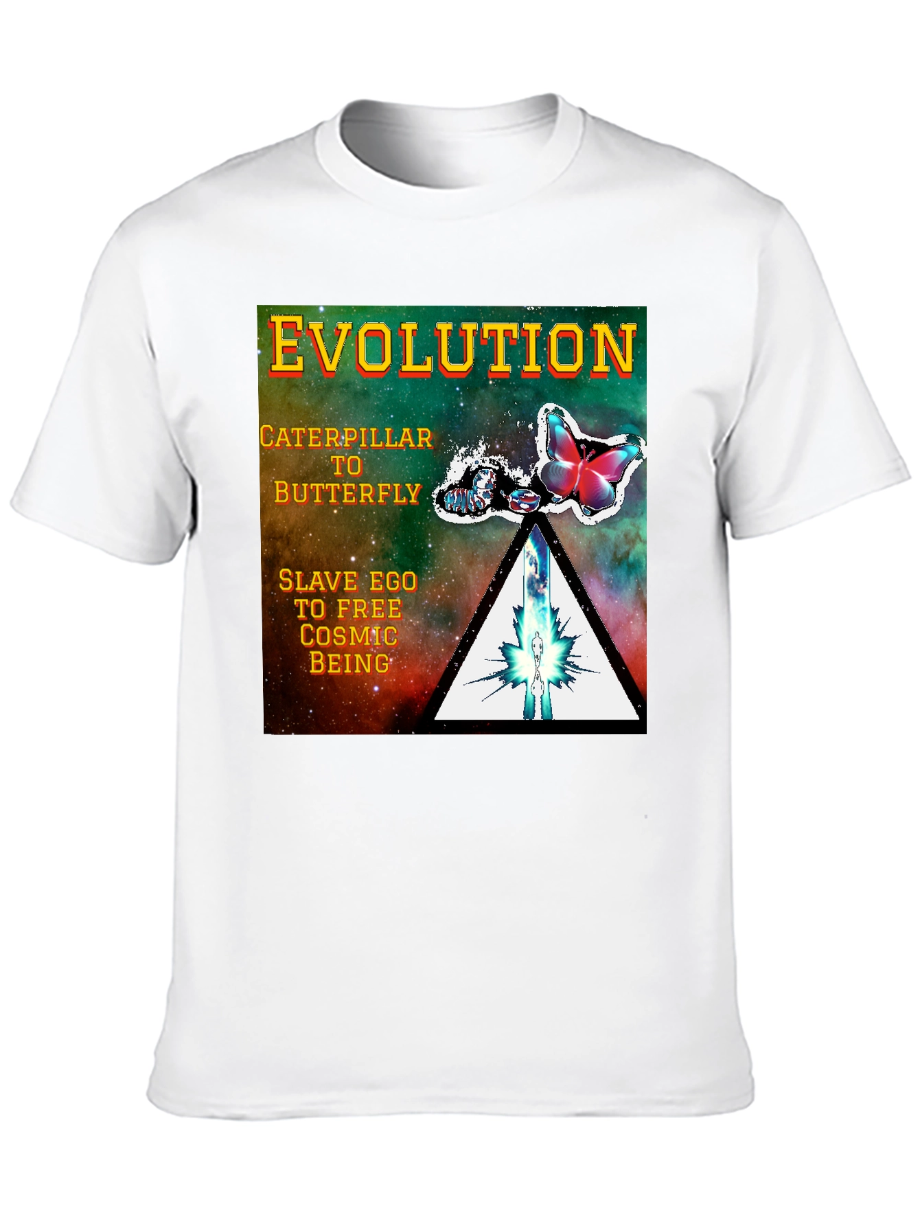 Evolution Butterfly Graphic Tee - Spiritual Transformation Shirt