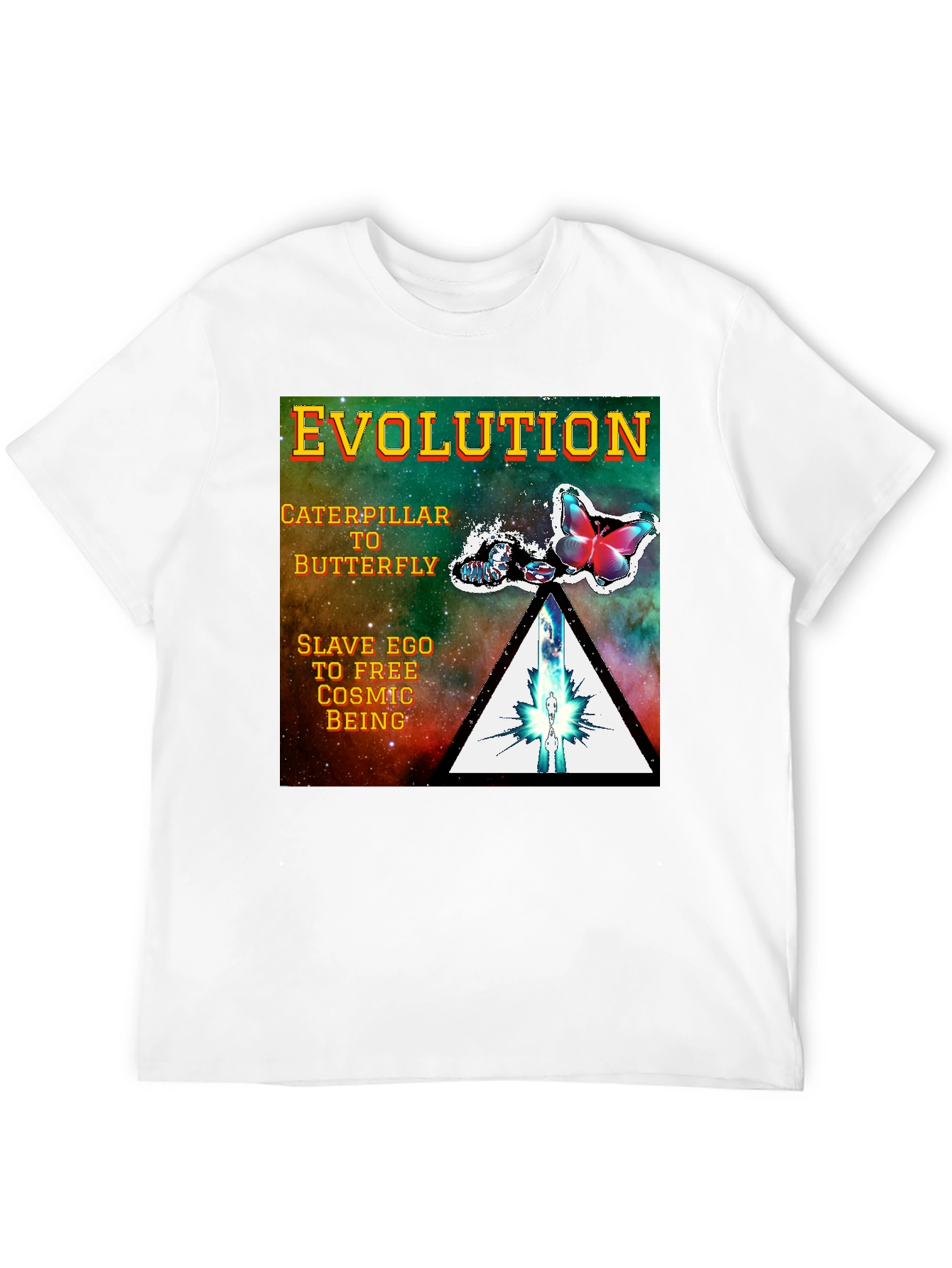 Evolution Butterfly Graphic Tee - Spiritual Transformation Shirt