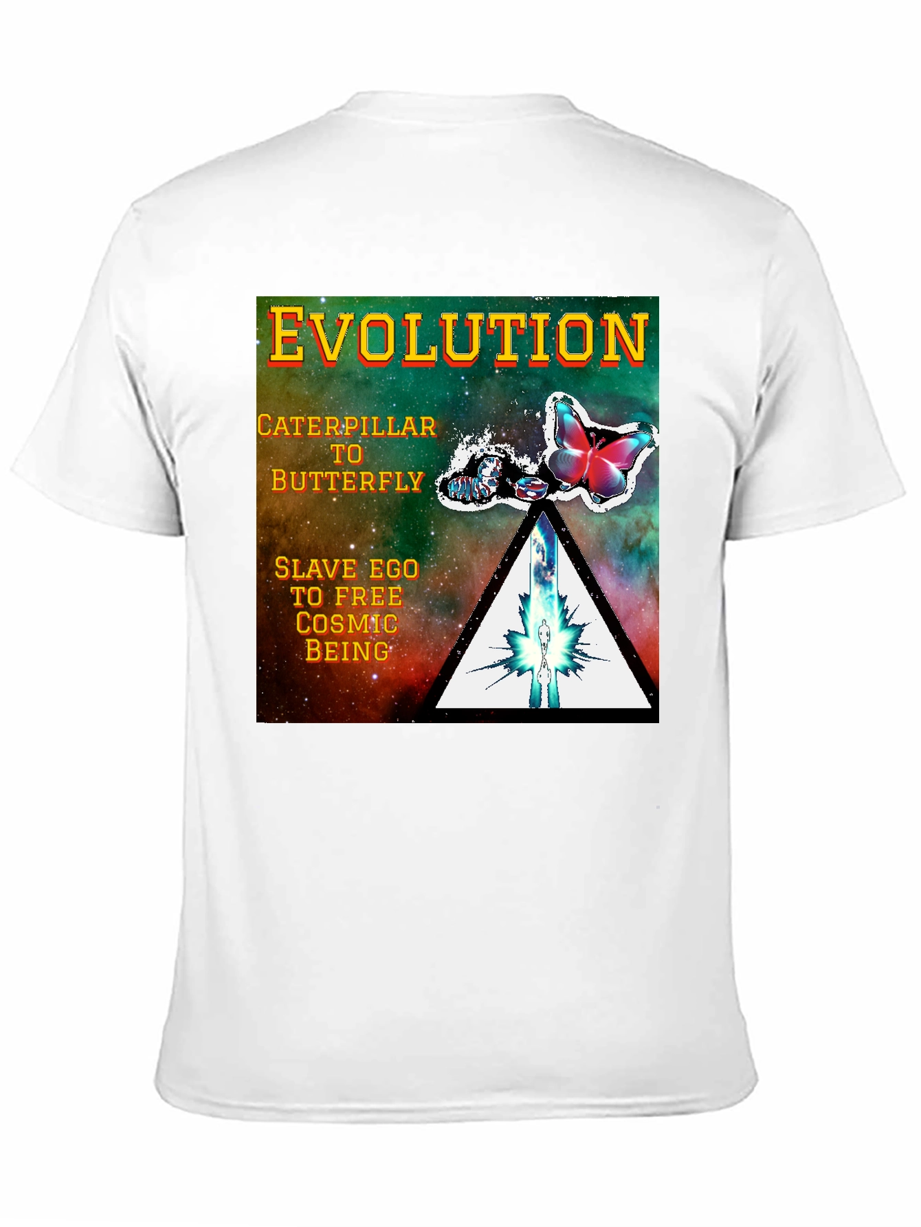 Evolution Butterfly Graphic Tee - Spiritual Transformation Shirt