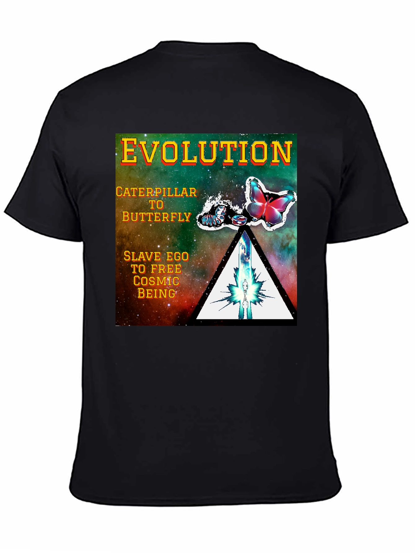Evolution Butterfly Graphic Tee - Spiritual Transformation Shirt