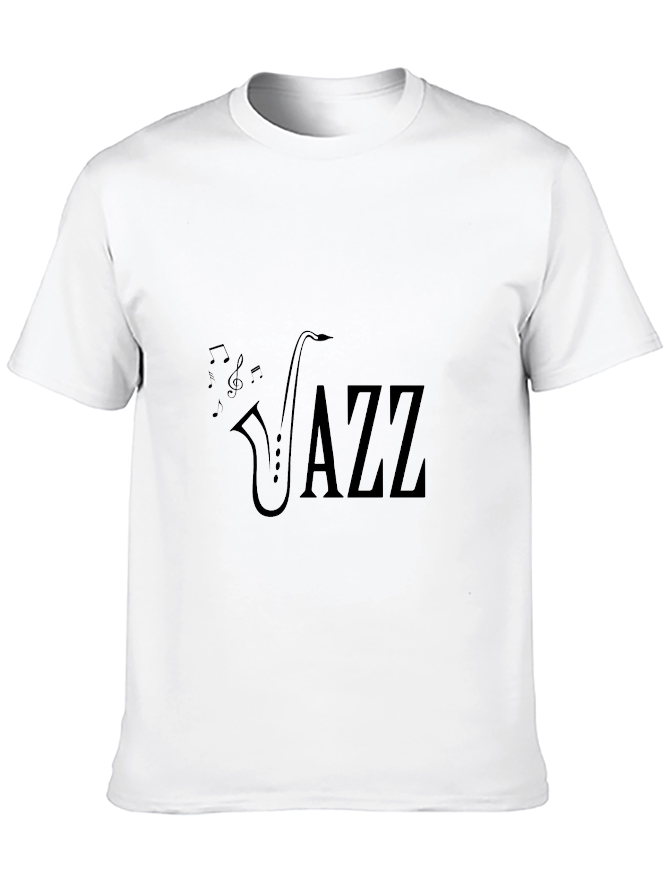 Cool Jazz Saxophone Graphic T-Shirt - Black