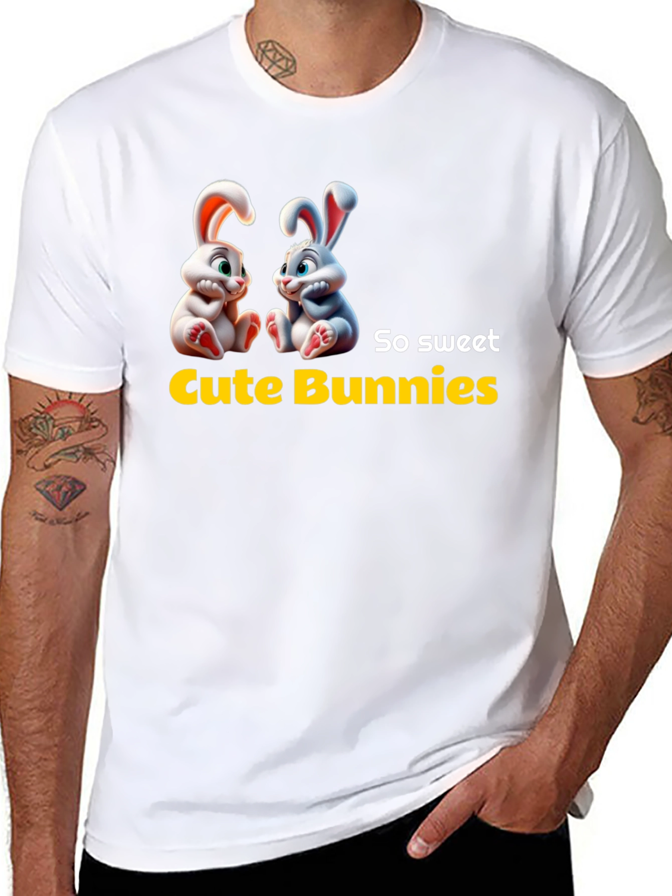 Cute Bunnies Graphic Tee - So Sweet!