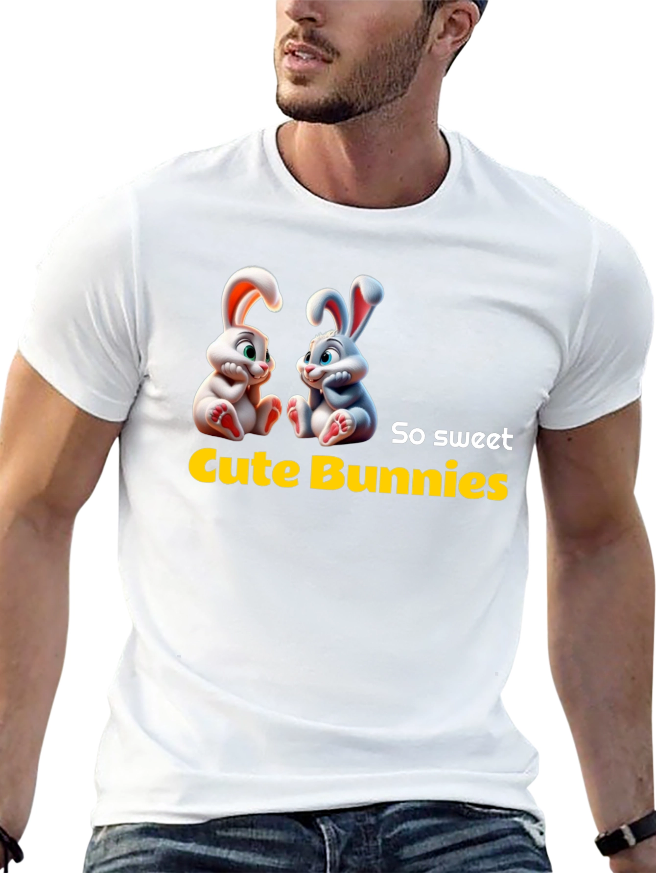 Cute Bunnies Graphic Tee - So Sweet!
