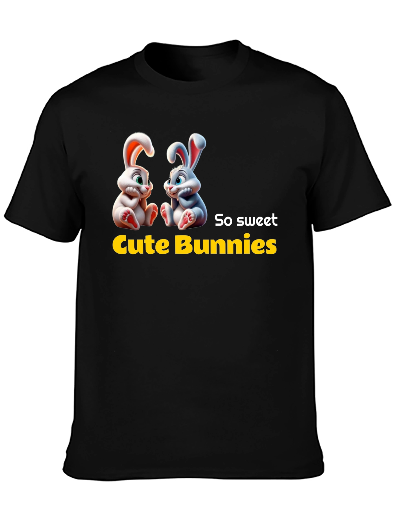 Cute Bunnies Graphic Tee - So Sweet!