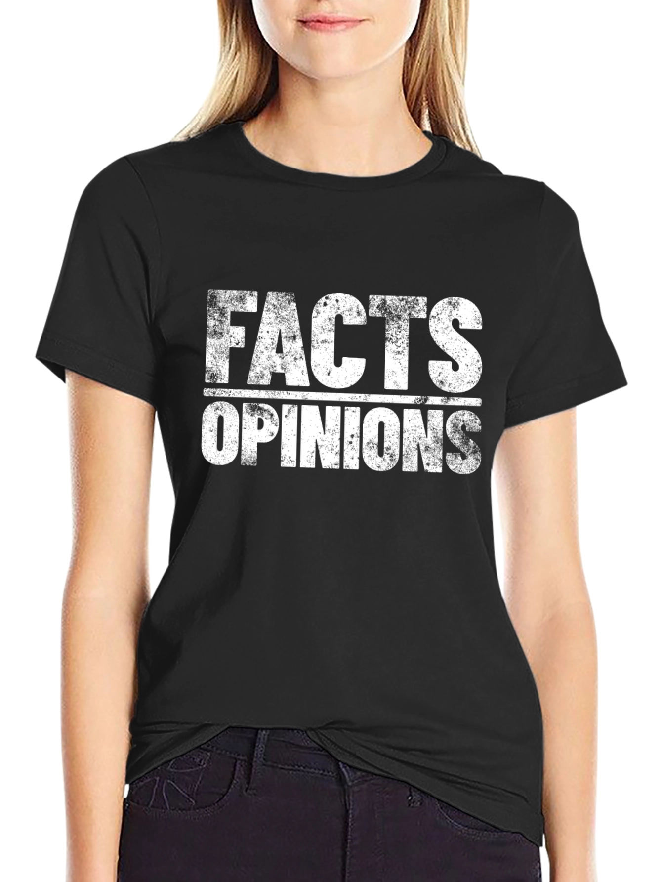 Facts Over Opinions Graphic T-Shirt