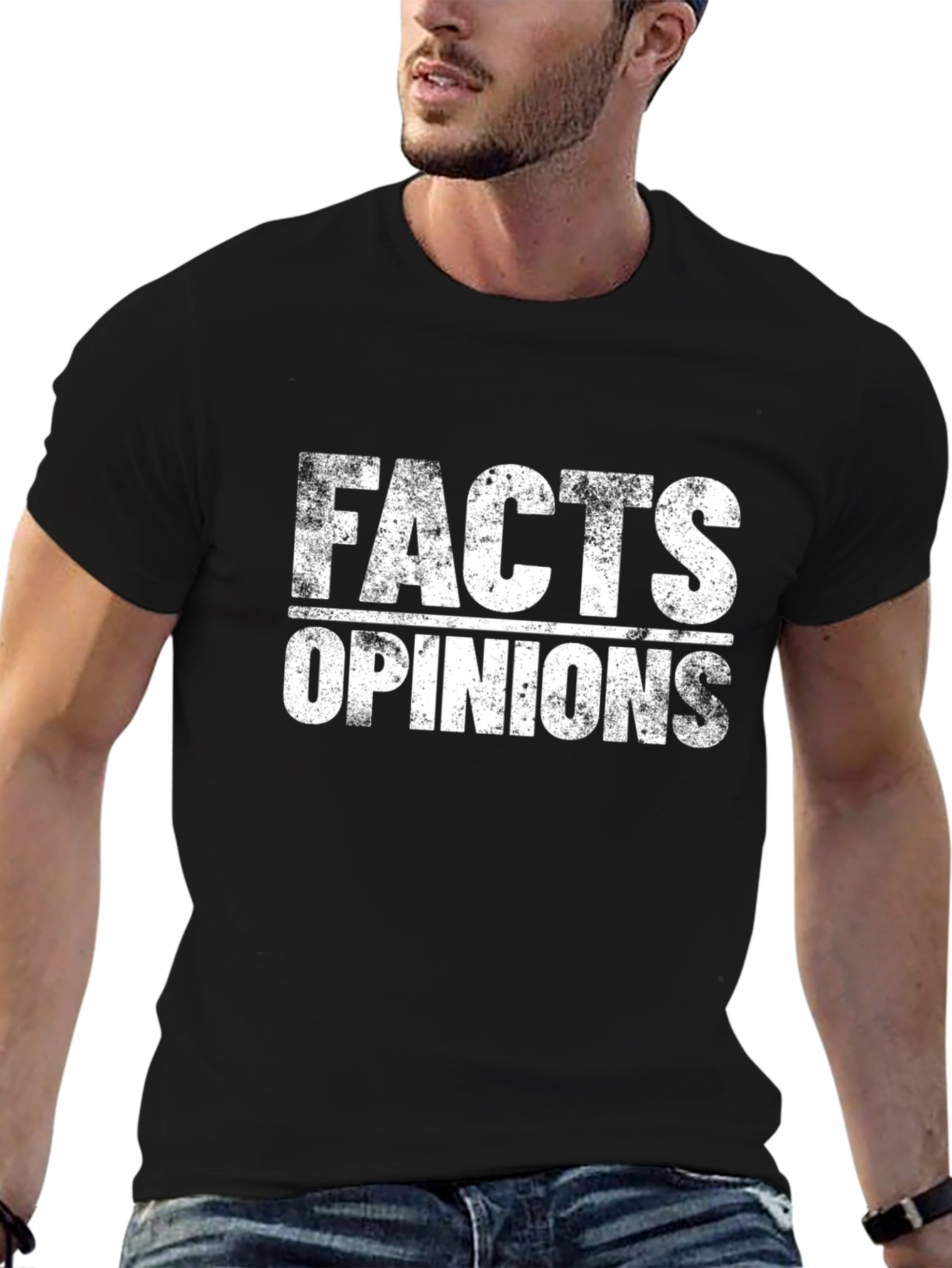 Facts Over Opinions Graphic T-Shirt