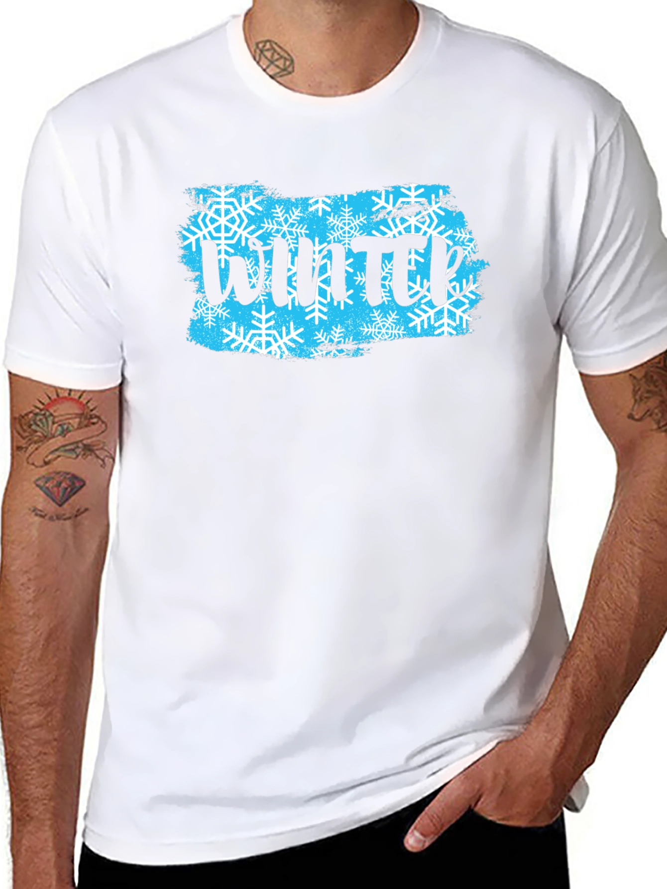Winter Snowflake Graphic T-Shirt