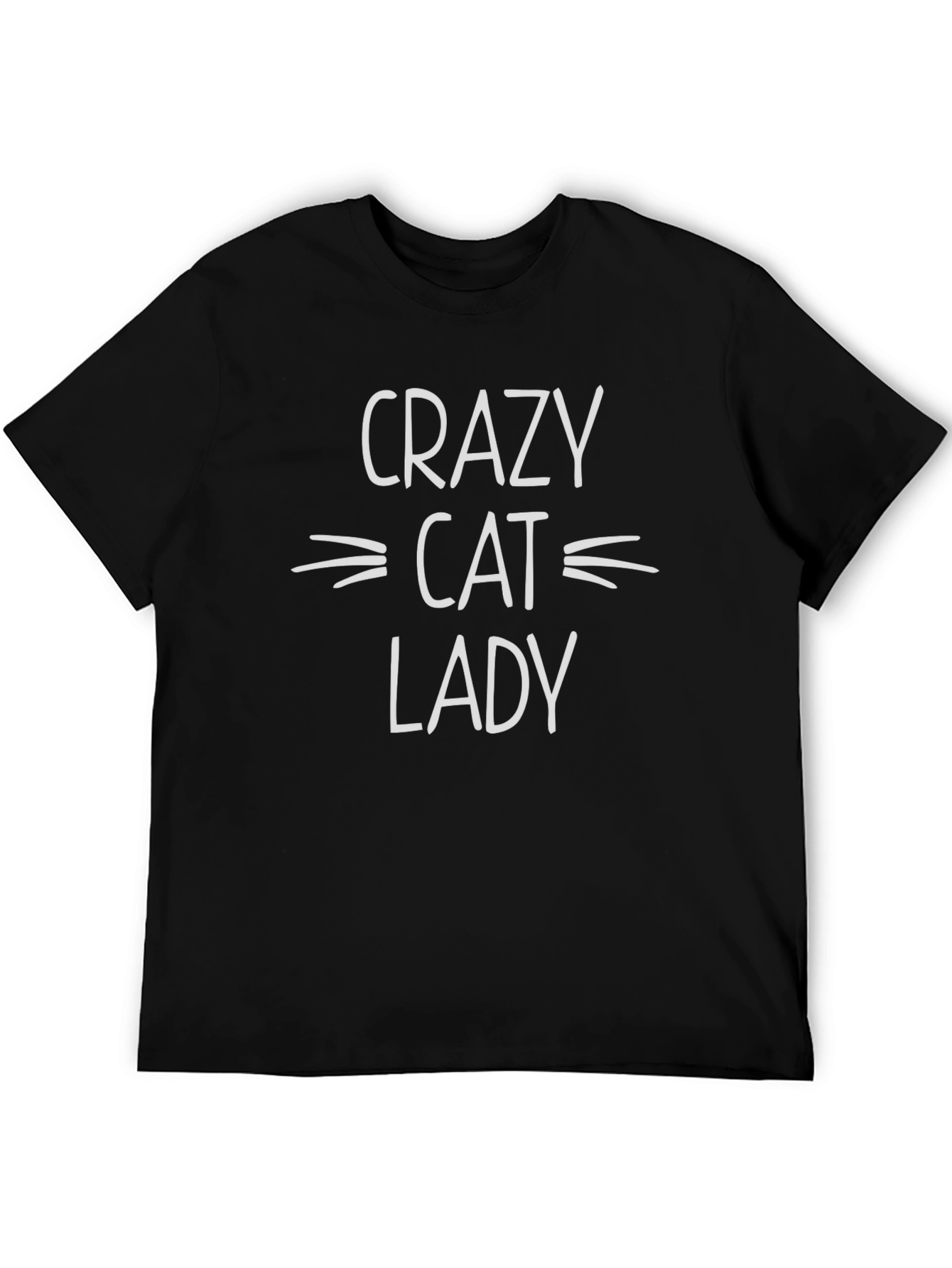 Crazy Cat Lady Graphic Tee - Black