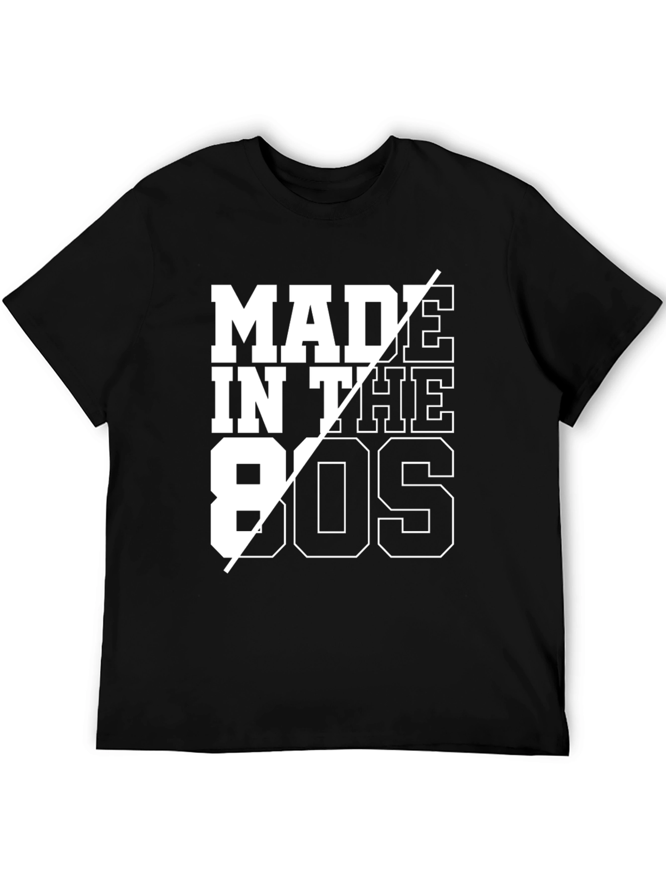 Retro Made in the 80s Graphic Tee - Black
