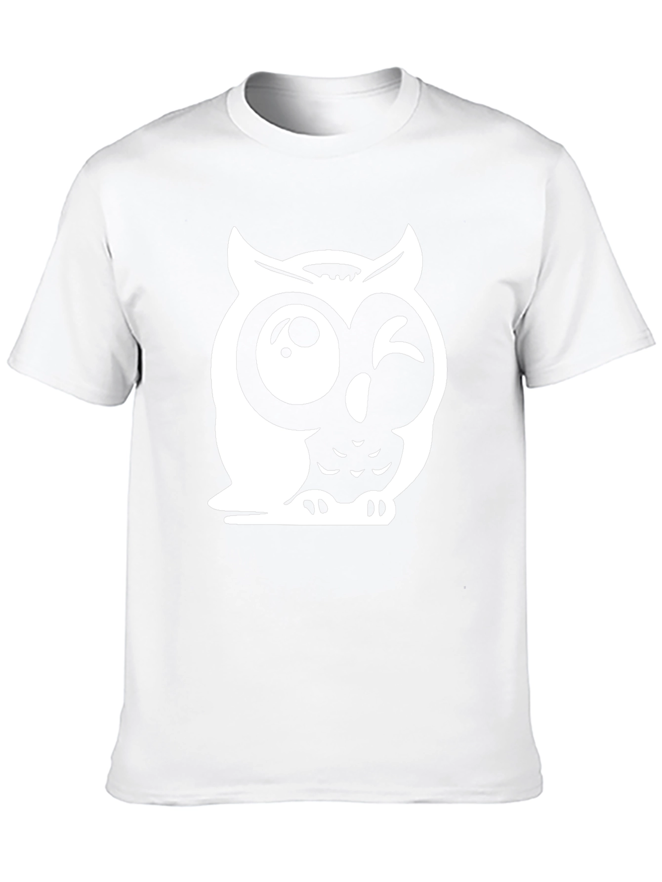 Funny Owl Graphic Tee - Mens Black T-Shirt