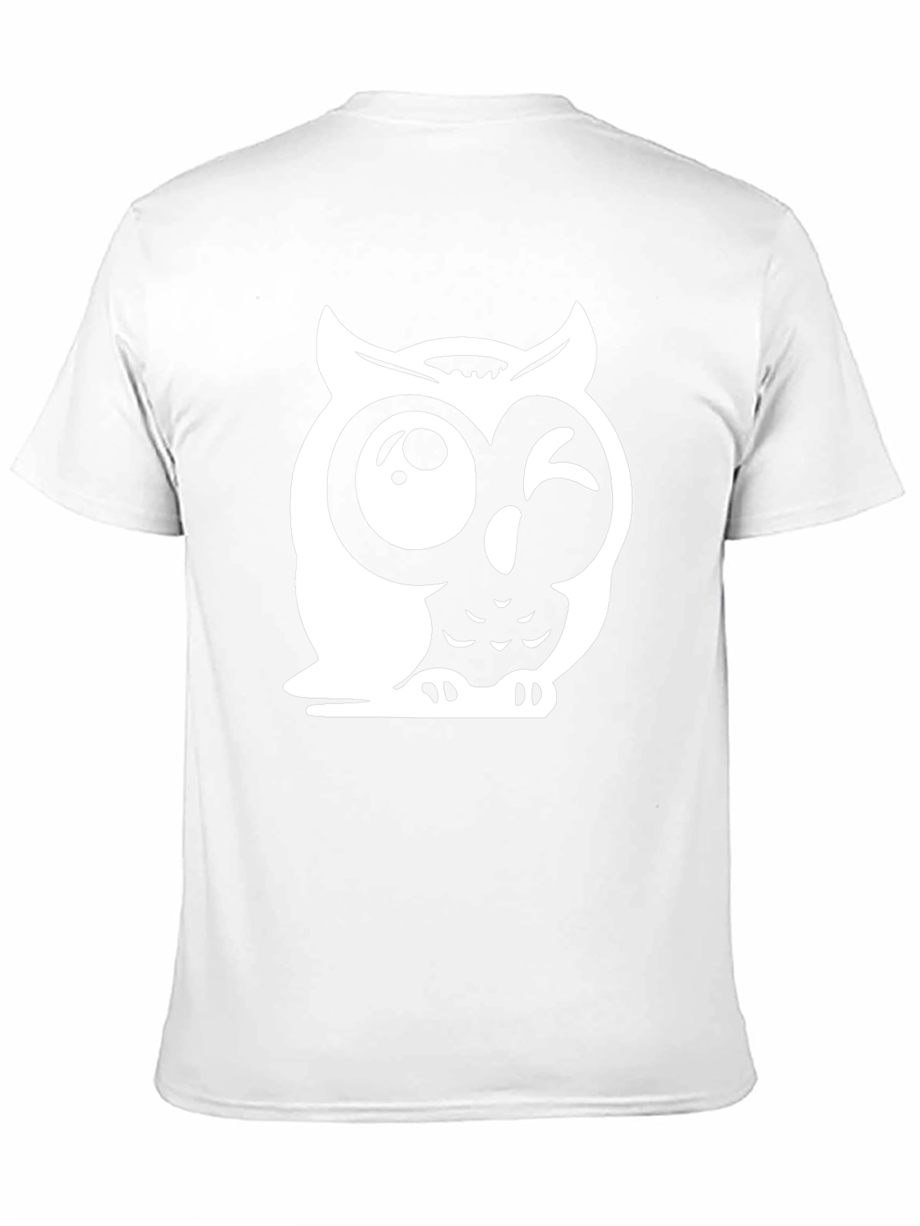 Funny Owl Graphic Tee - Mens Black T-Shirt