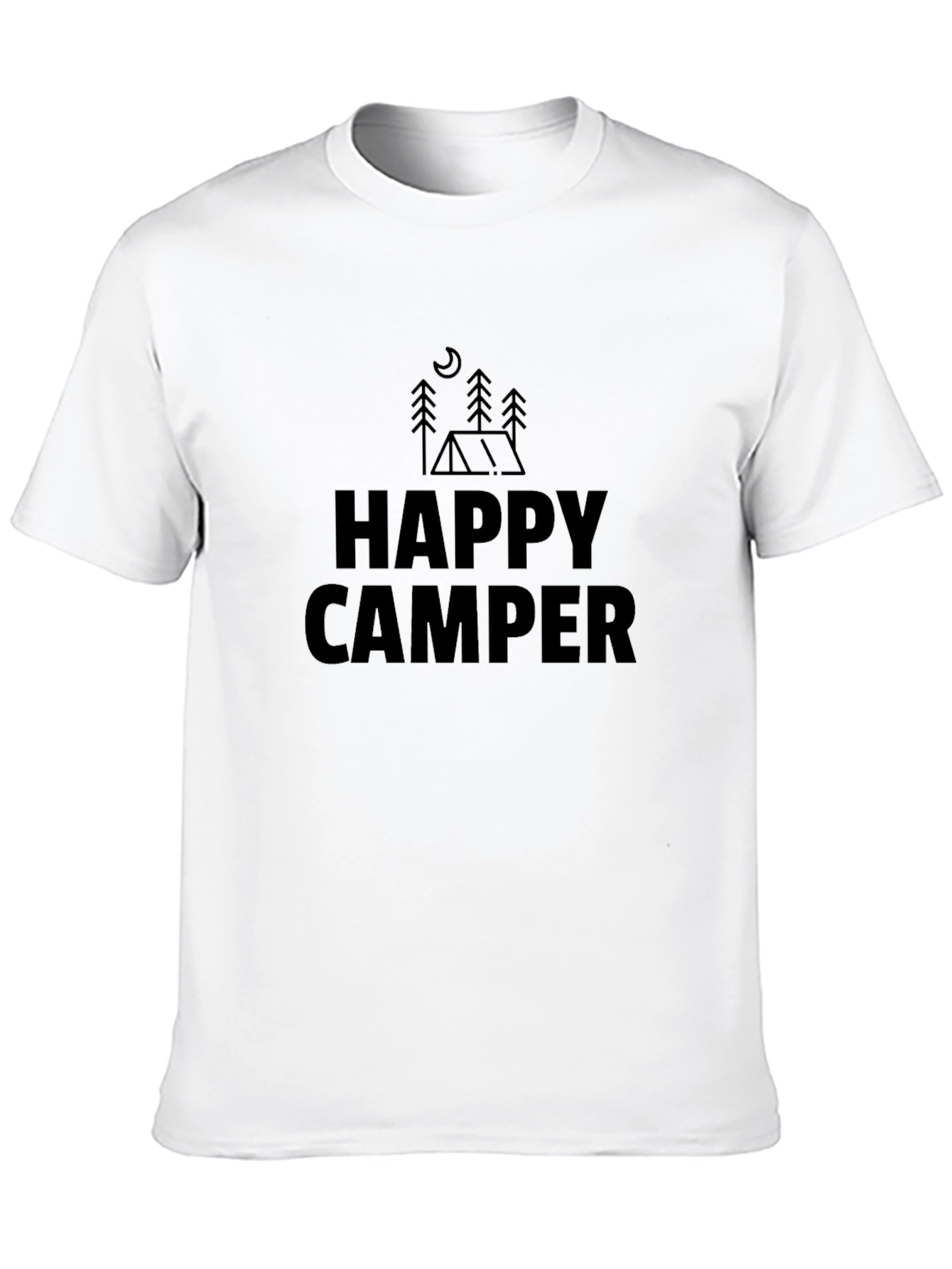 Happy Camper Graphic Tee - Camping Adventure Shirt