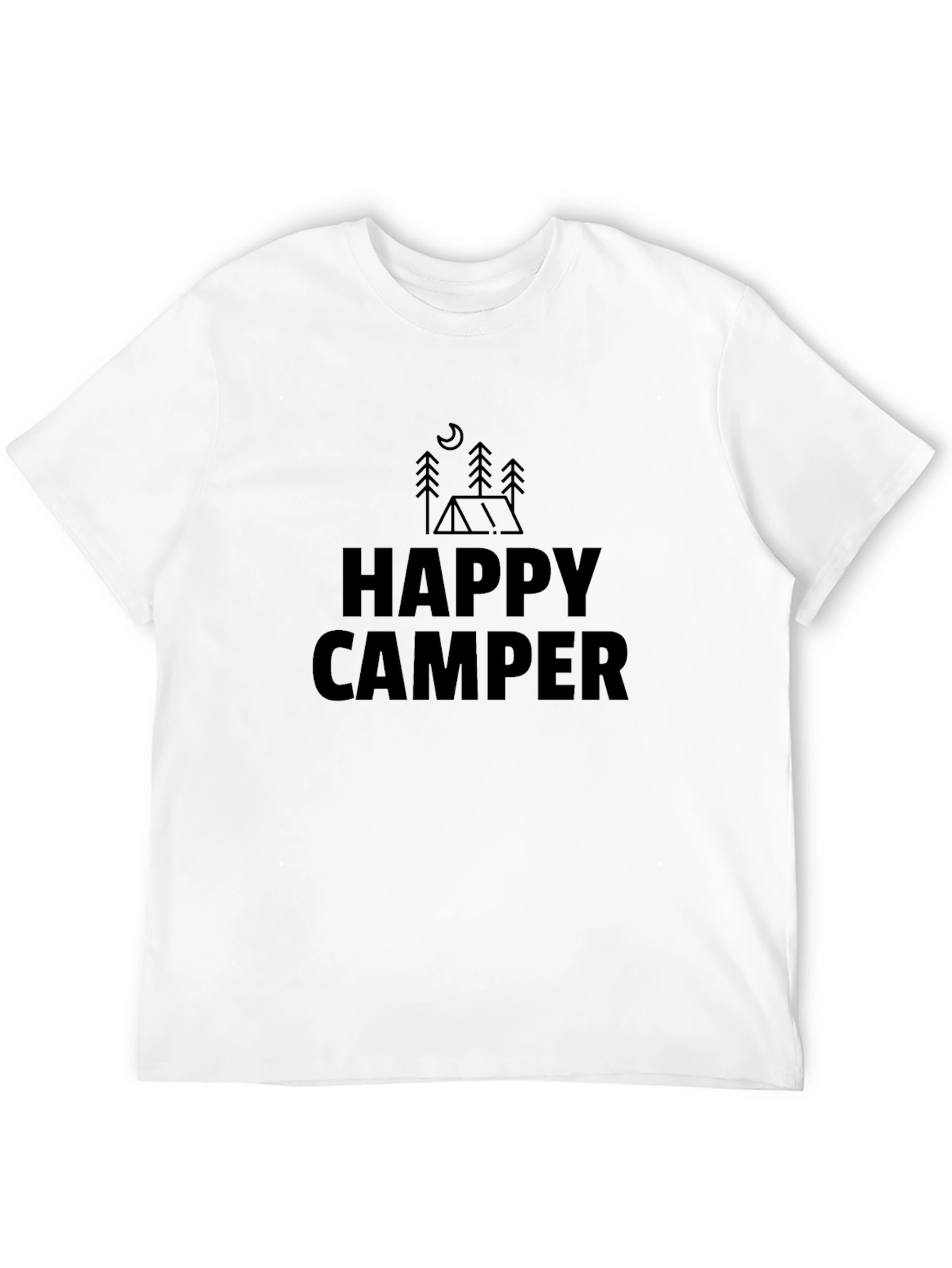 Happy Camper Graphic Tee - Camping Adventure Shirt