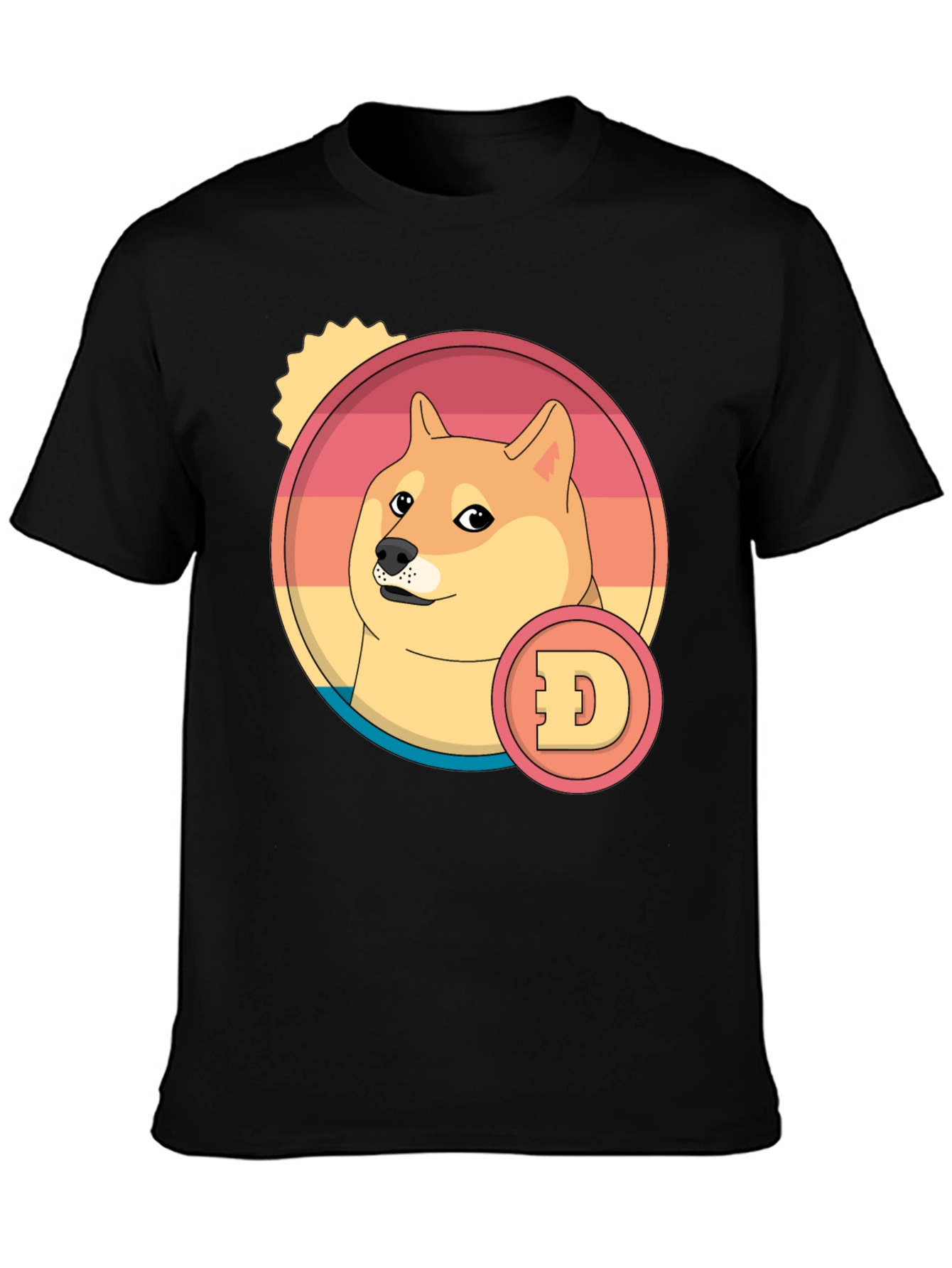 Doge Meme Coin Retro T-Shirt