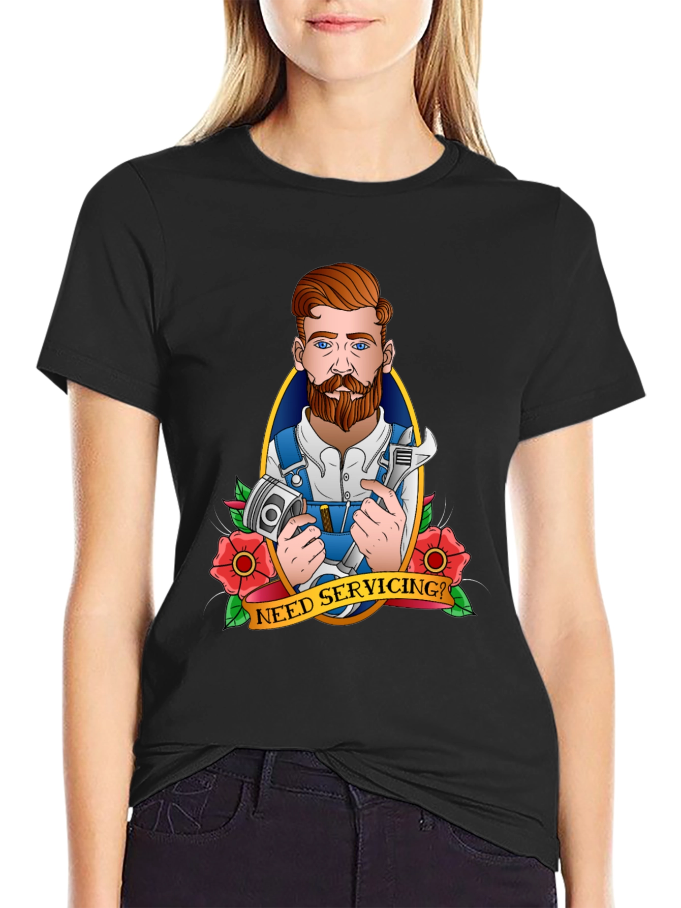 Need Servicing? Mechanic Graphic Tee