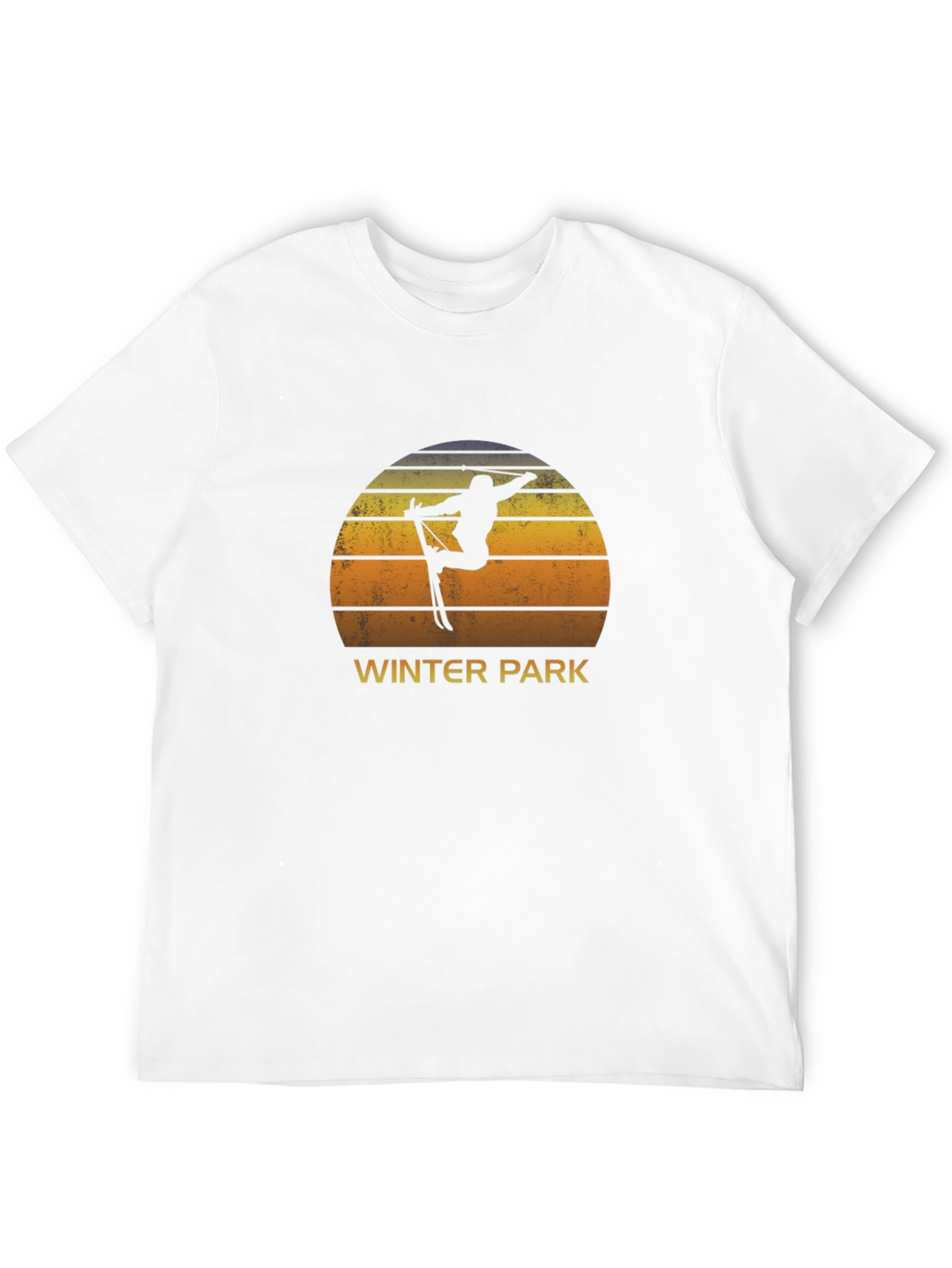 Winter Park Skier Sunset Tee