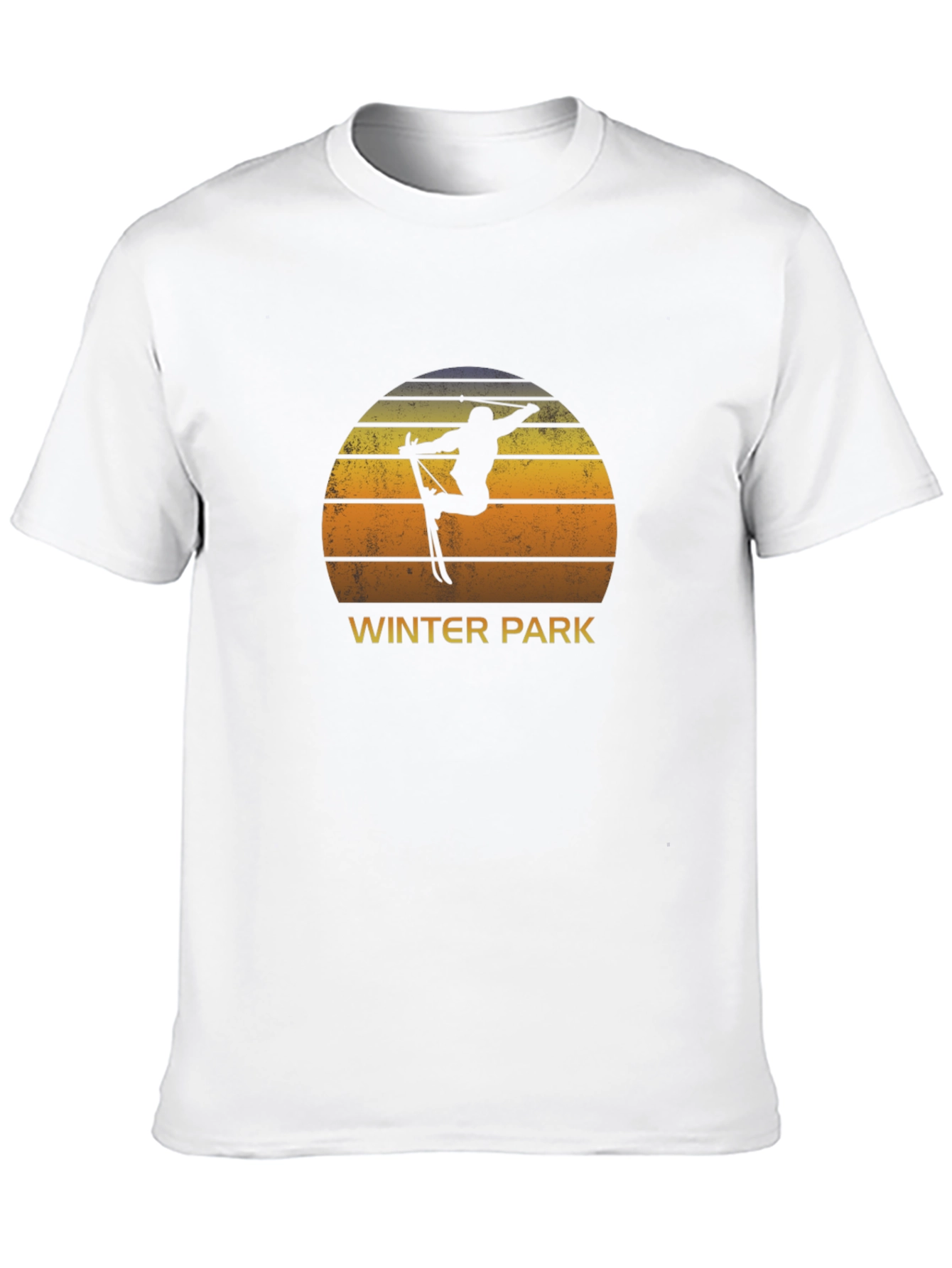 Winter Park Skier Sunset Tee