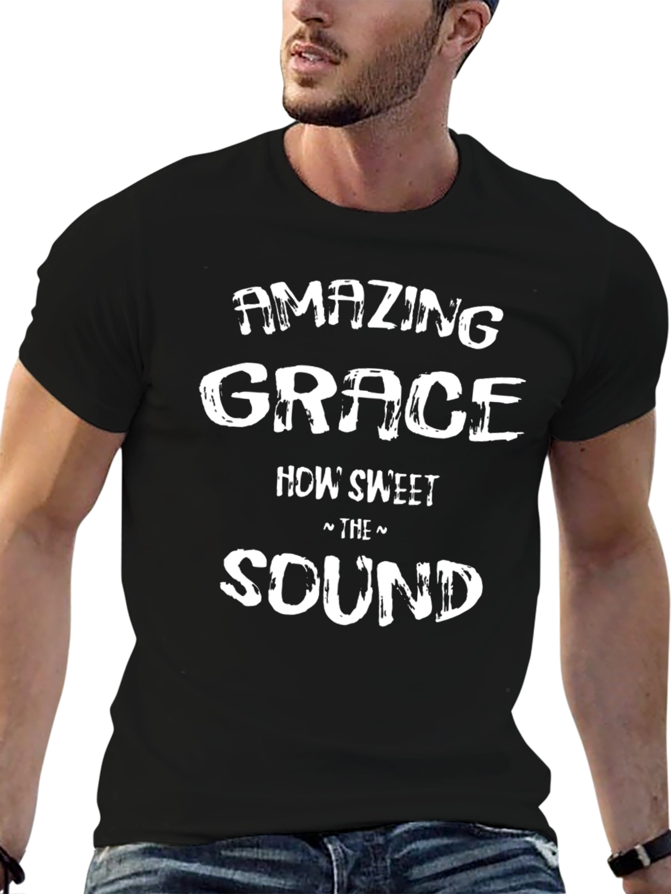 Amazing Grace Black Graphic Tee