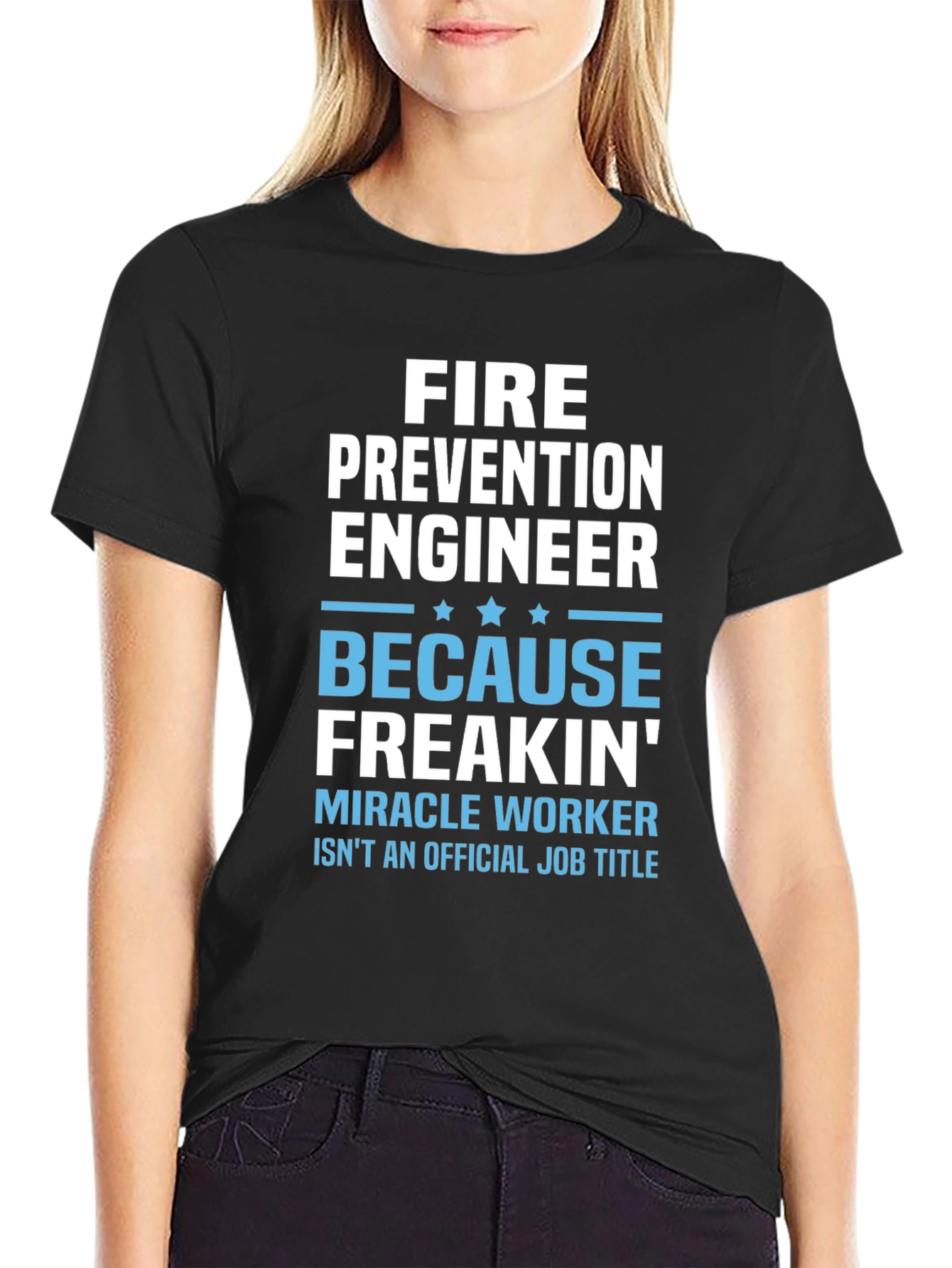 Fire Prevention Engineer Funny Job Title T-Shirt