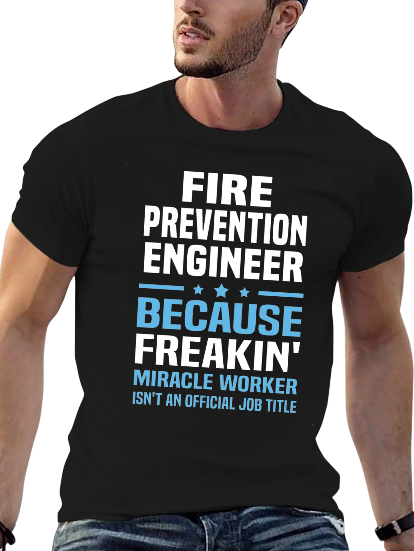 Fire Prevention Engineer Funny Job Title T-Shirt