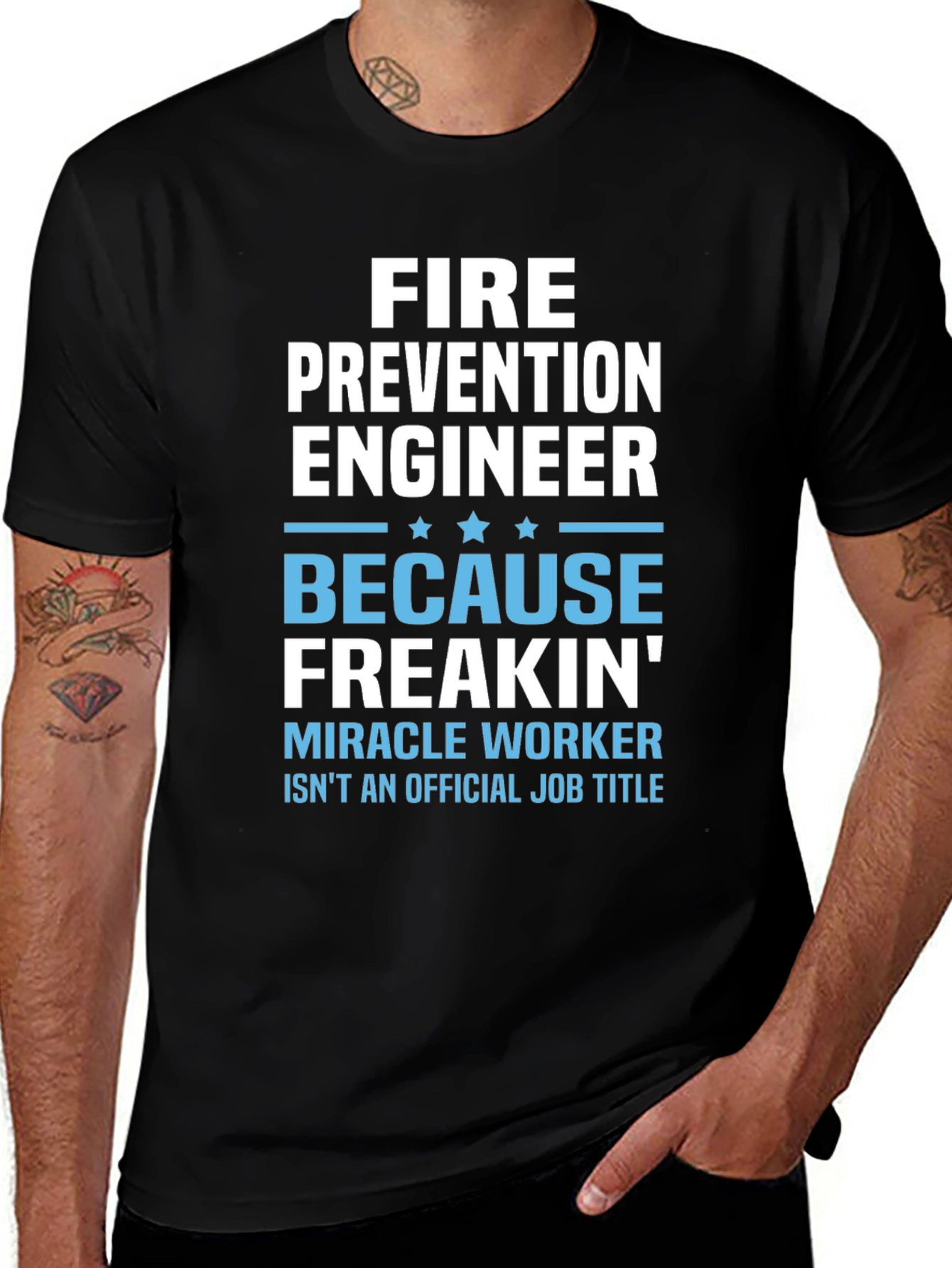 Fire Prevention Engineer Funny Job Title T-Shirt