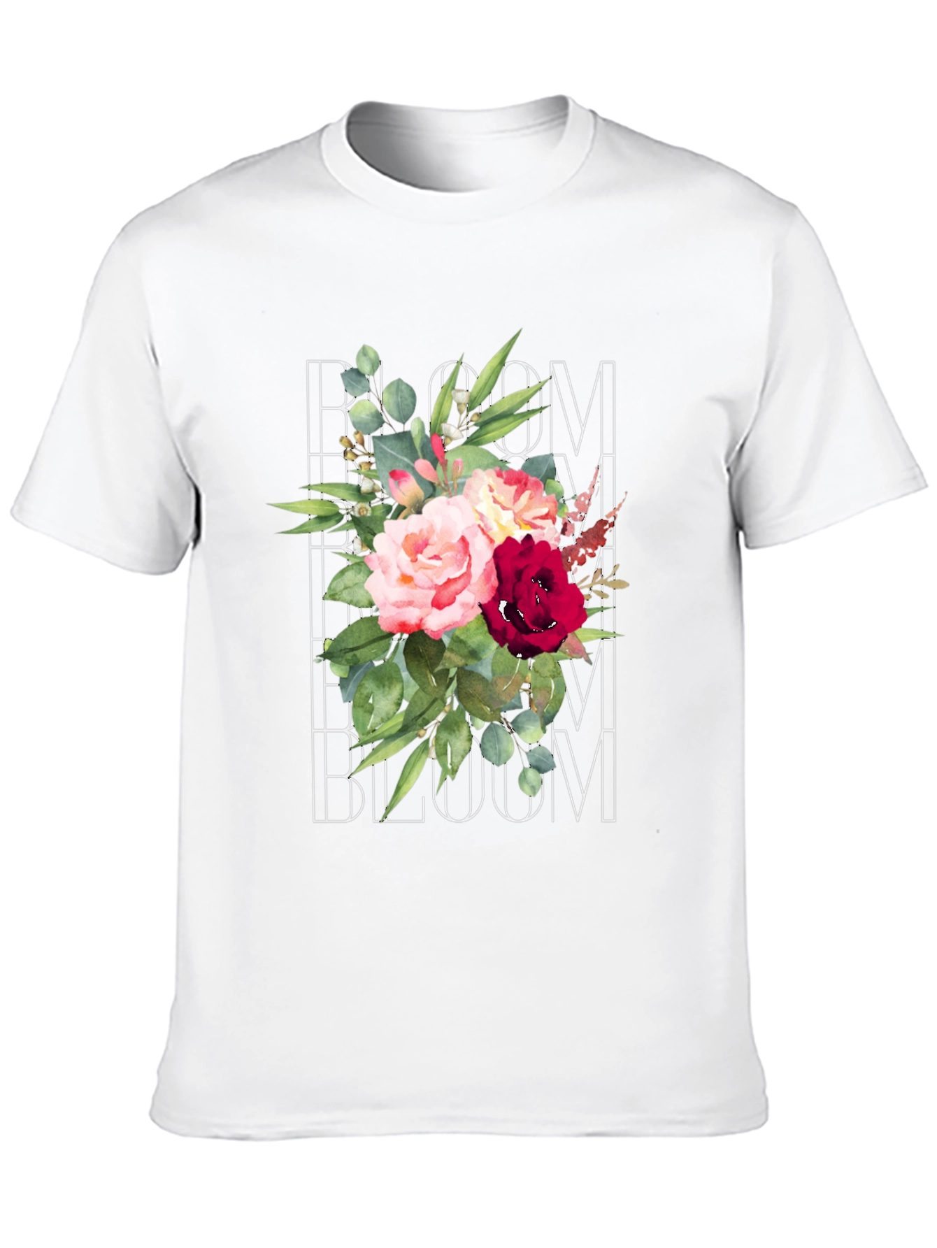 Bloom Floral Graphic T-Shirt - Mens Black Tee