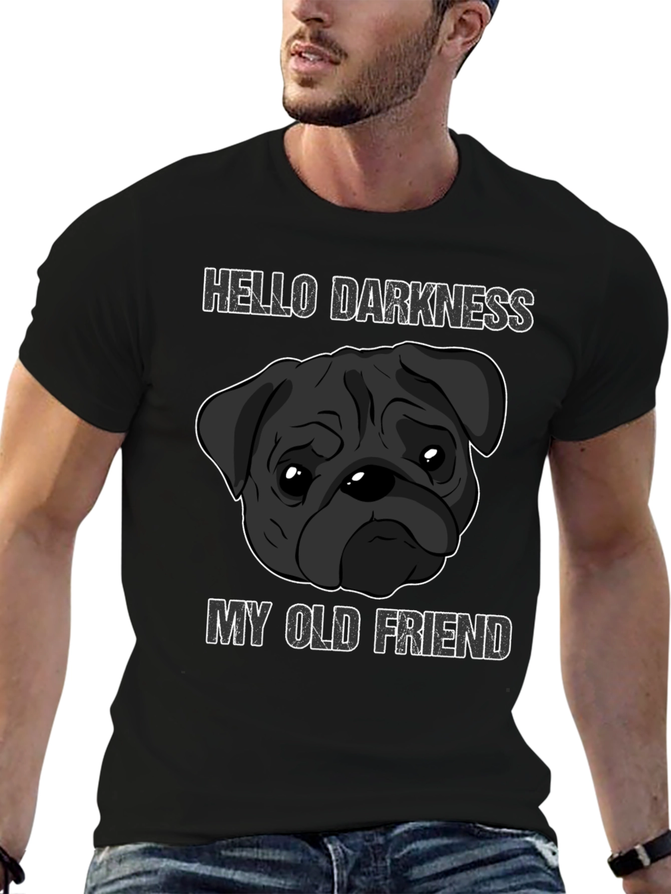 Hello Darkness Pug T-Shirt