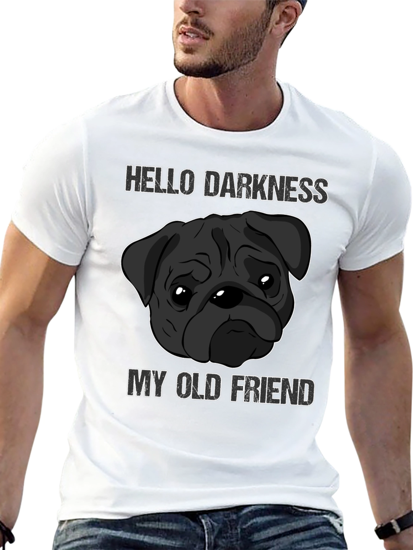 Hello Darkness Pug T-Shirt