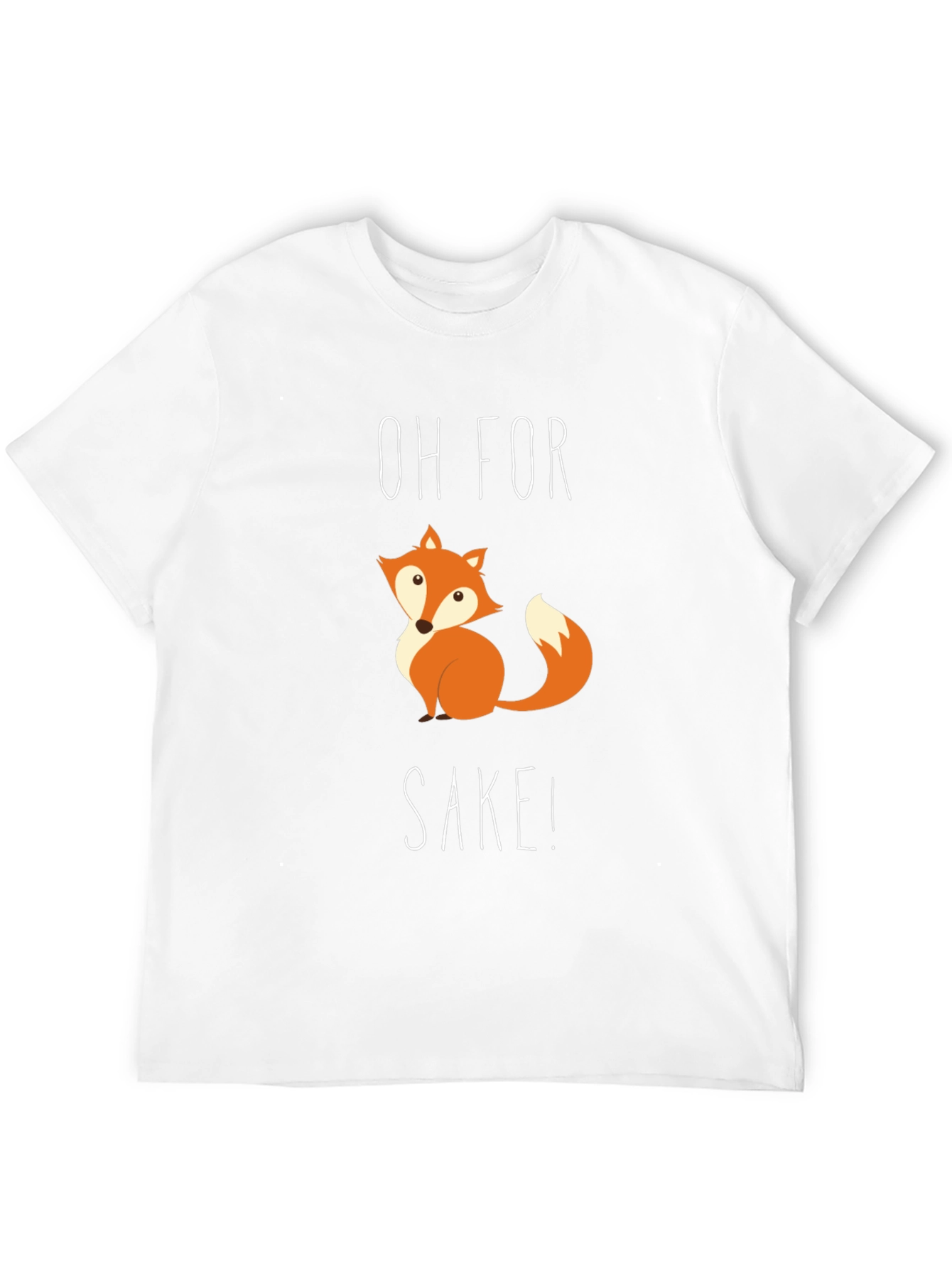 Funny Fox SAKE! T-Shirt - Cute Animal Graphic Tee