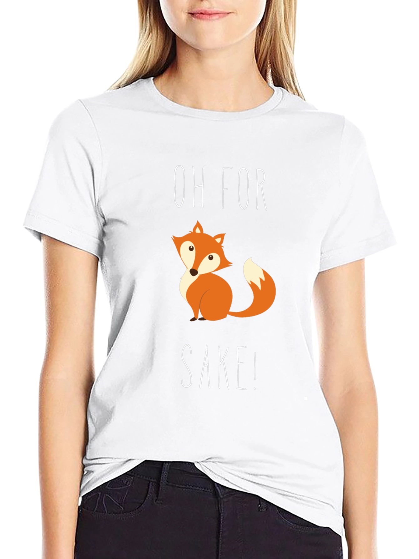 Funny Fox SAKE! T-Shirt - Cute Animal Graphic Tee