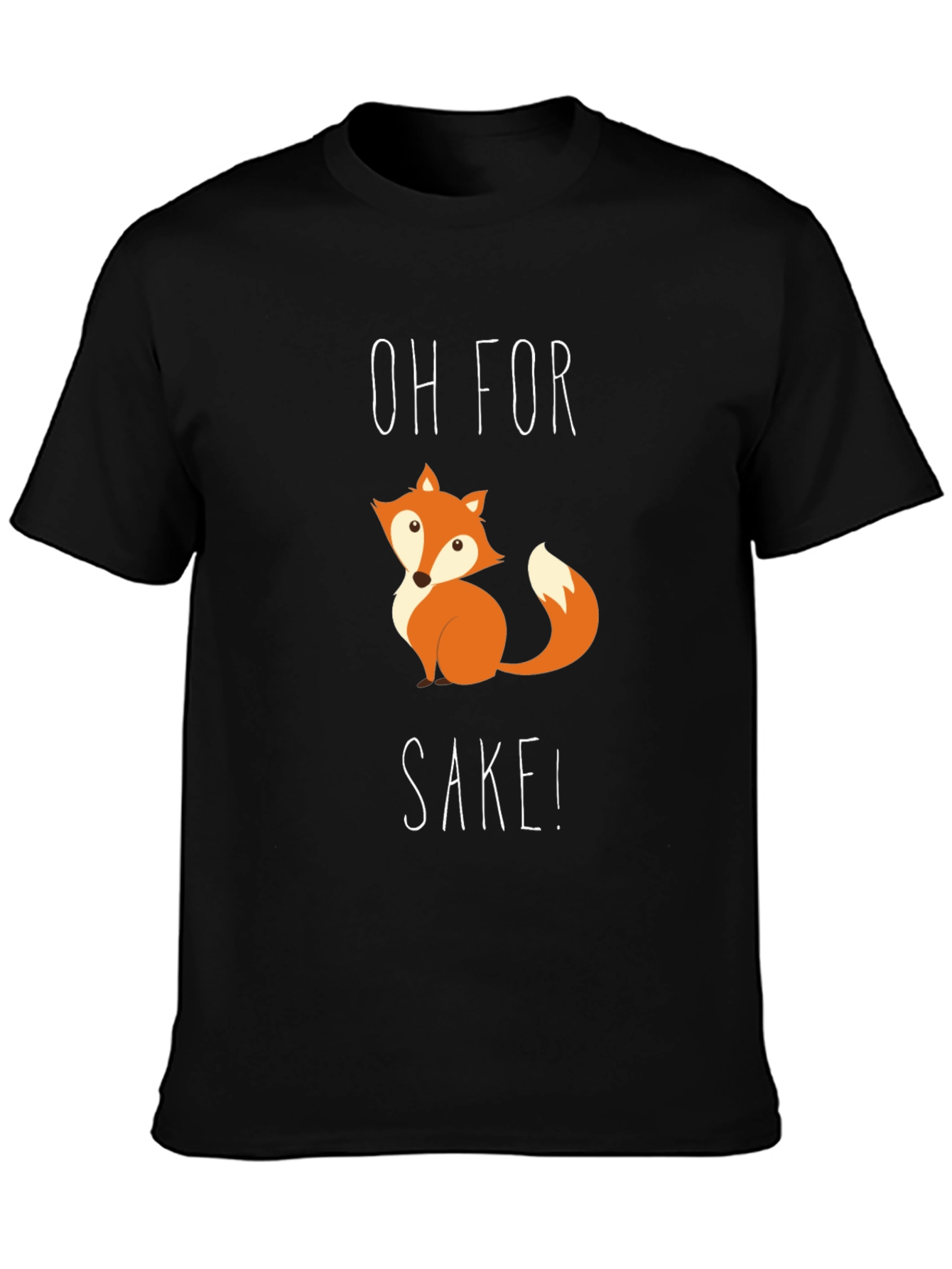 Funny Fox SAKE! T-Shirt - Cute Animal Graphic Tee