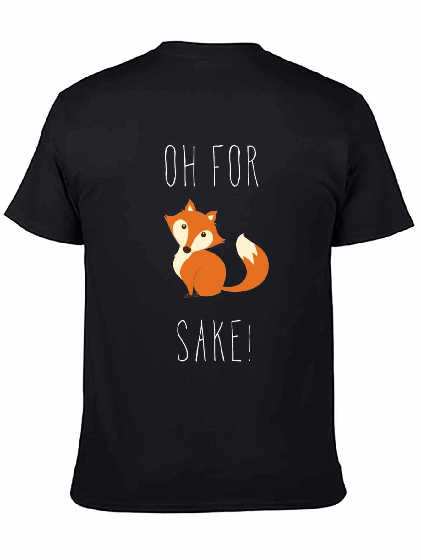 Funny Fox SAKE! T-Shirt - Cute Animal Graphic Tee