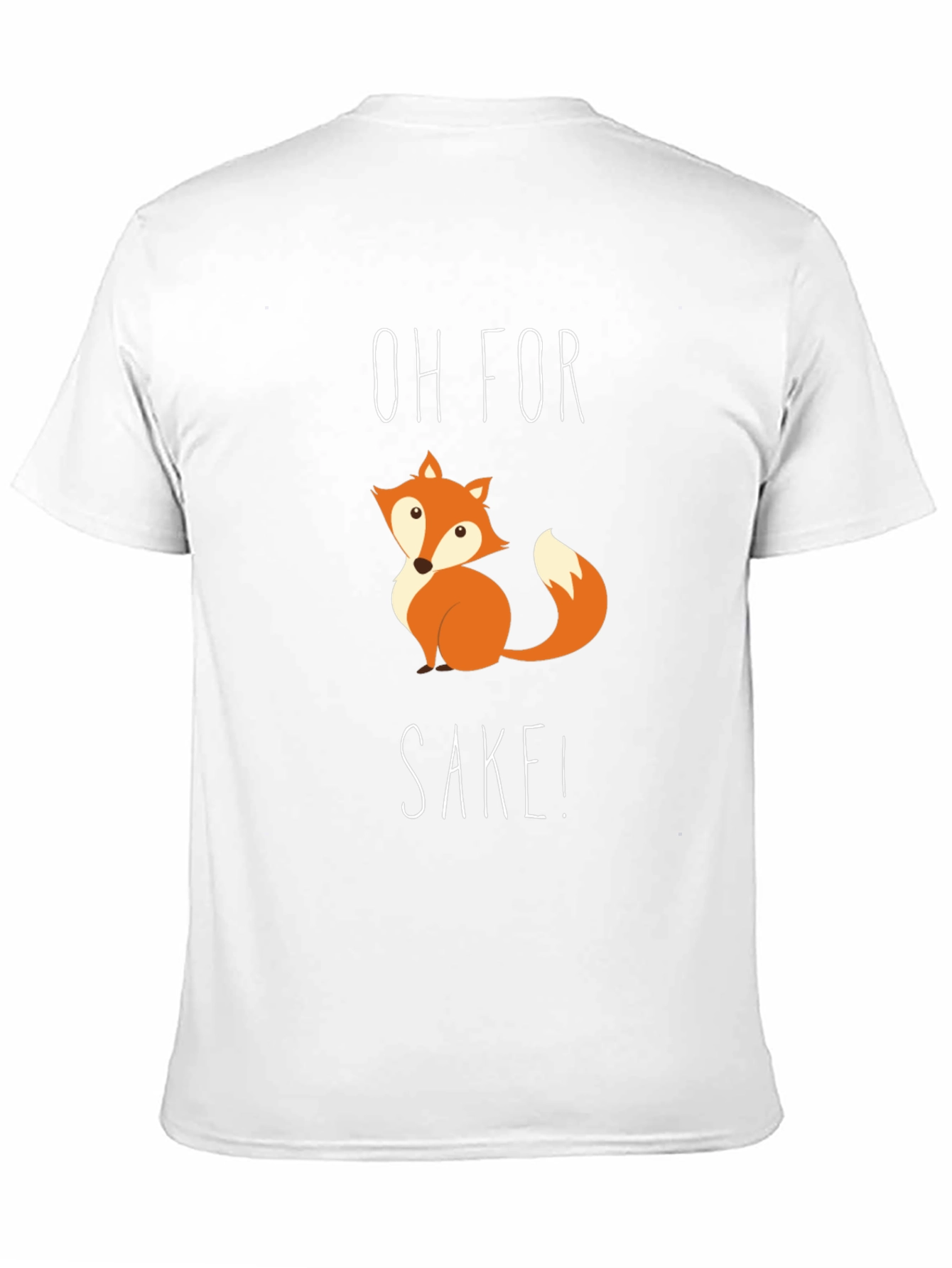 Funny Fox SAKE! T-Shirt - Cute Animal Graphic Tee