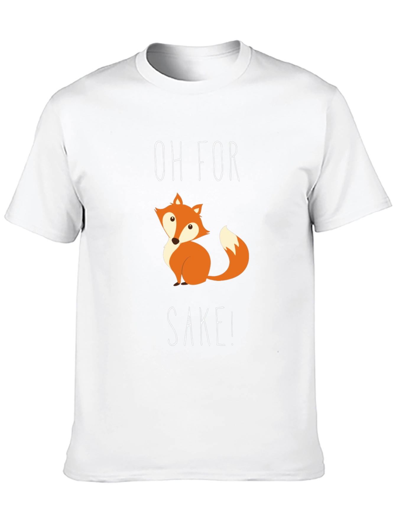 Funny Fox SAKE! T-Shirt - Cute Animal Graphic Tee