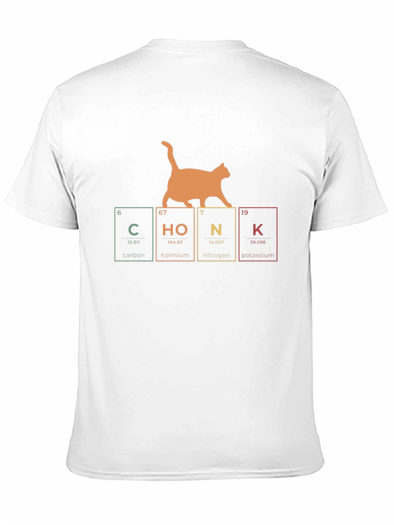 Chonk Periodic Table Cat T-Shirt Funny