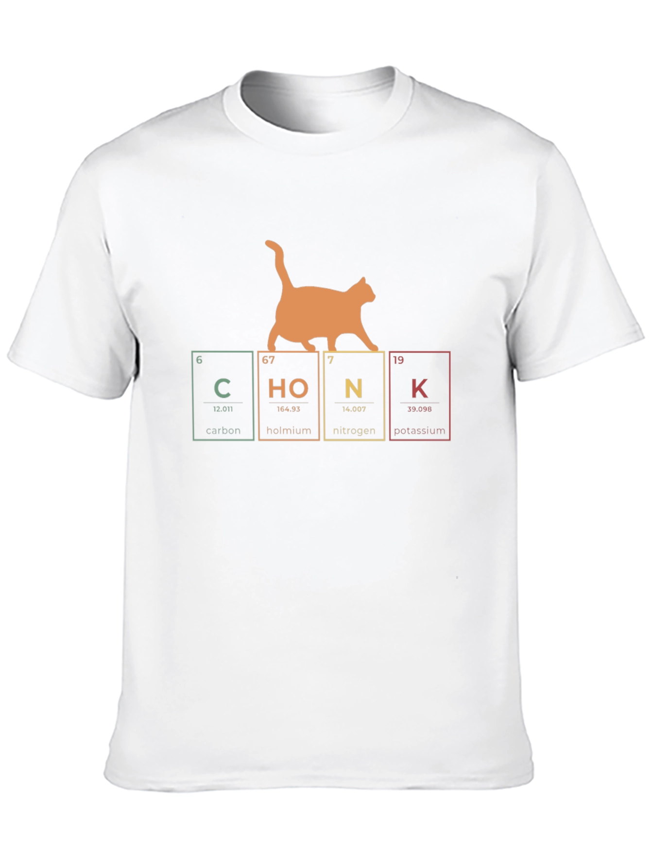 Chonk Periodic Table Cat T-Shirt Funny