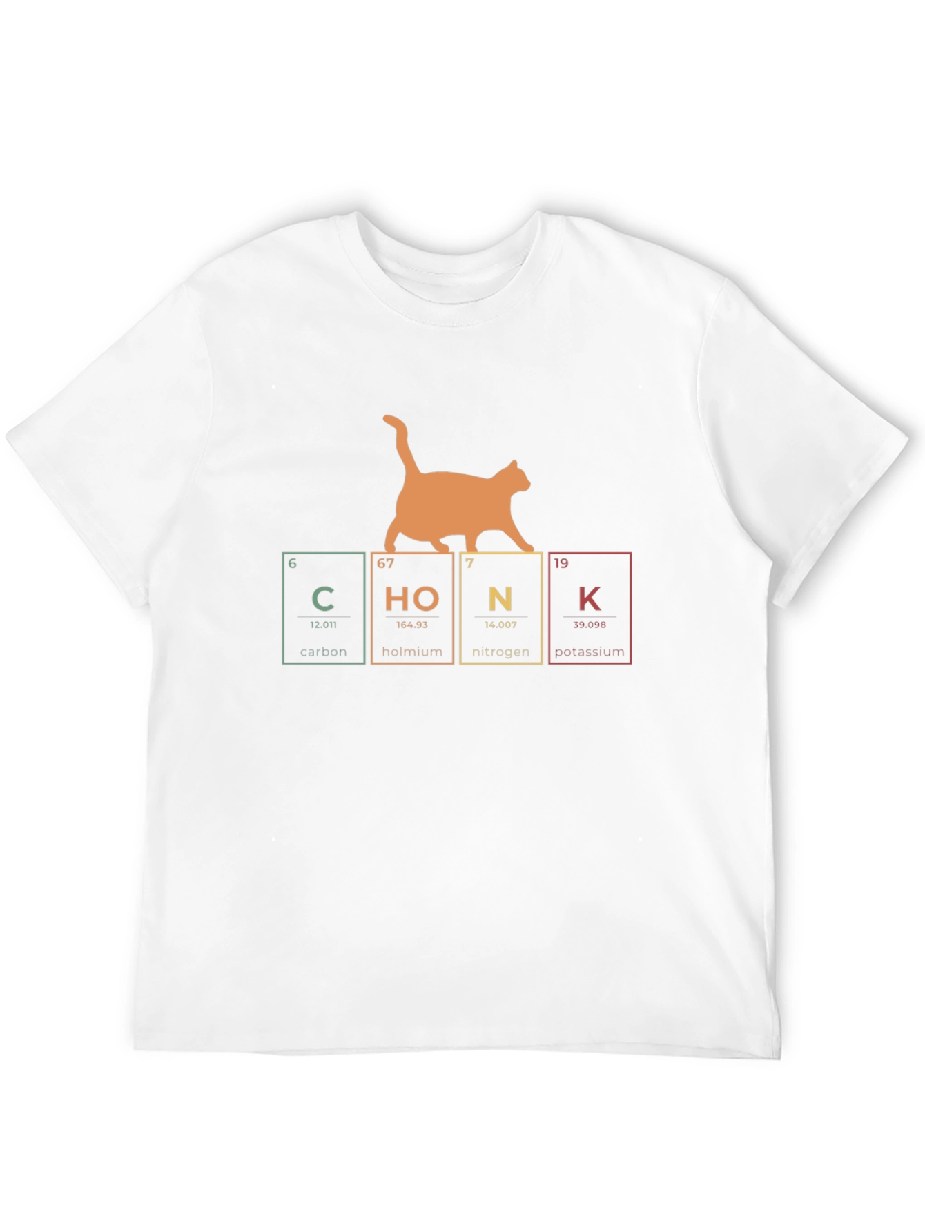 Chonk Periodic Table Cat T-Shirt Funny